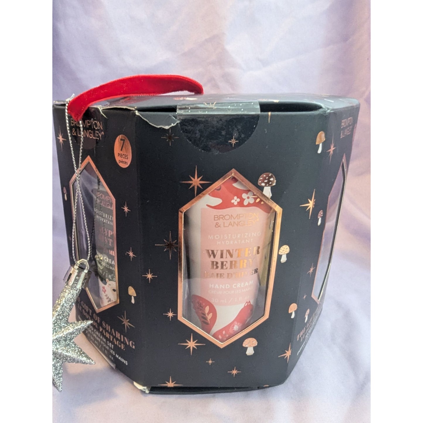 Brompton & Langley Hand Cream Set Winter Snow Cranberry Peppermint Pine Vanilla