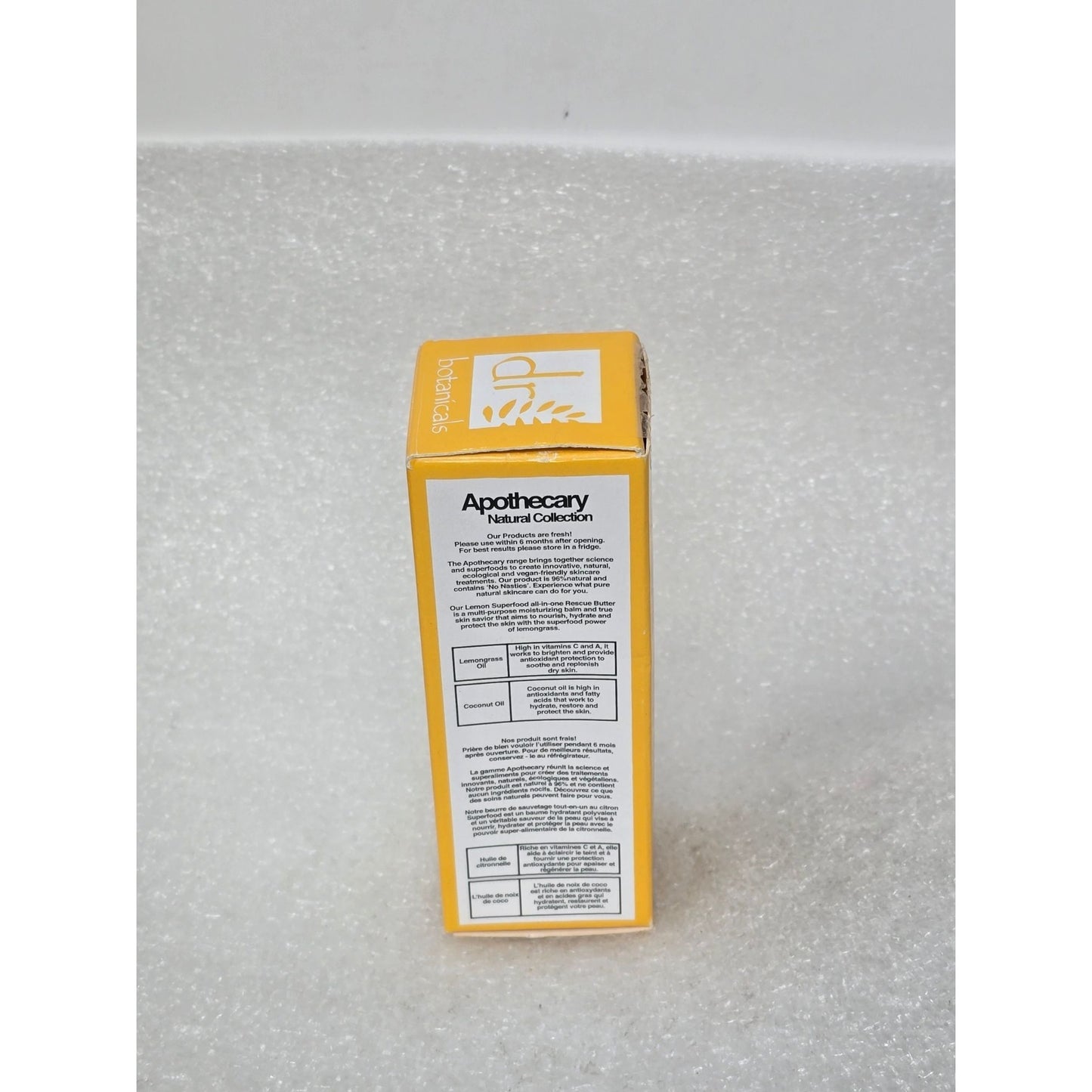Dr. Botanicals Lemon Superfood All-In-One Rescue Butter Vegan Skincare 1.69 oz