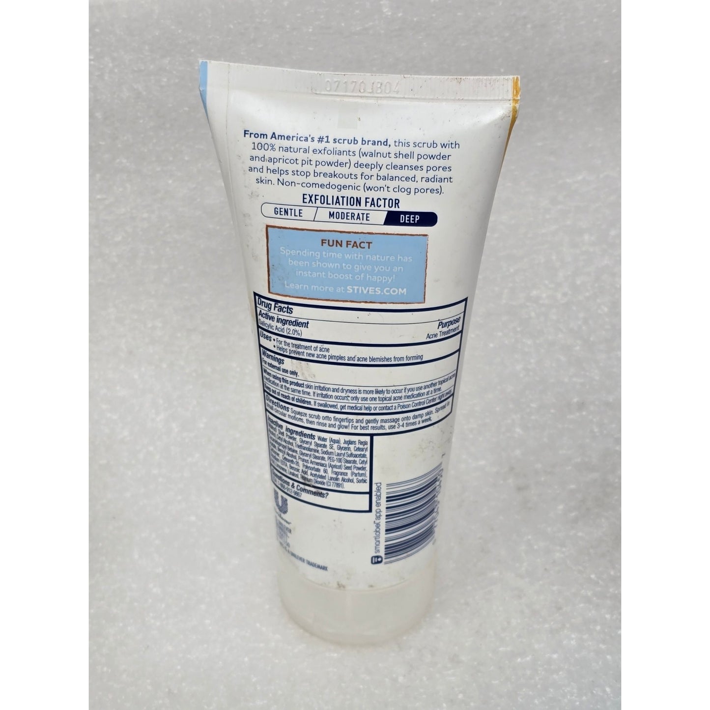 St. Ives Acne Control Apricot Scrub 6oz Oil-Free Paraben-Free