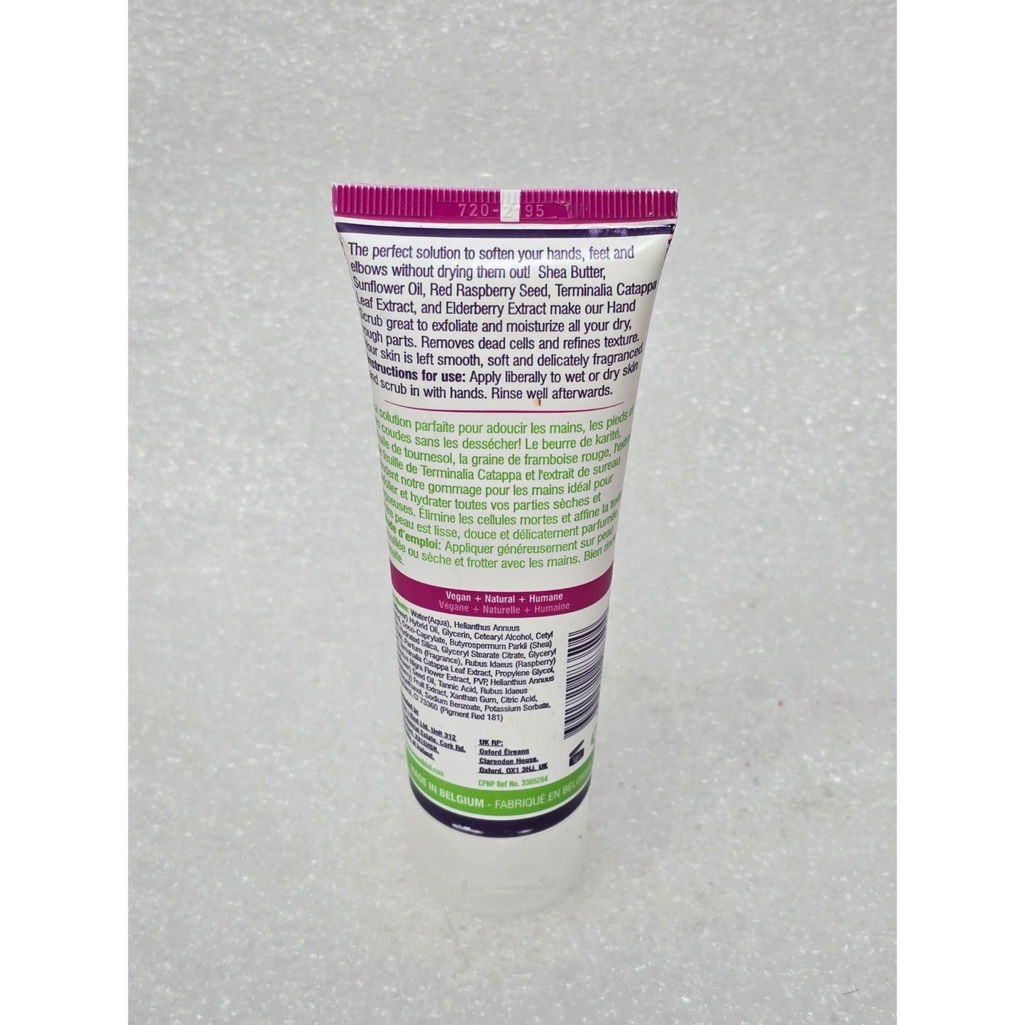 Human + Kind Moisturizing Hand Scrub Elderflower & Raspberry 2.5 Fl. Oz. Tube