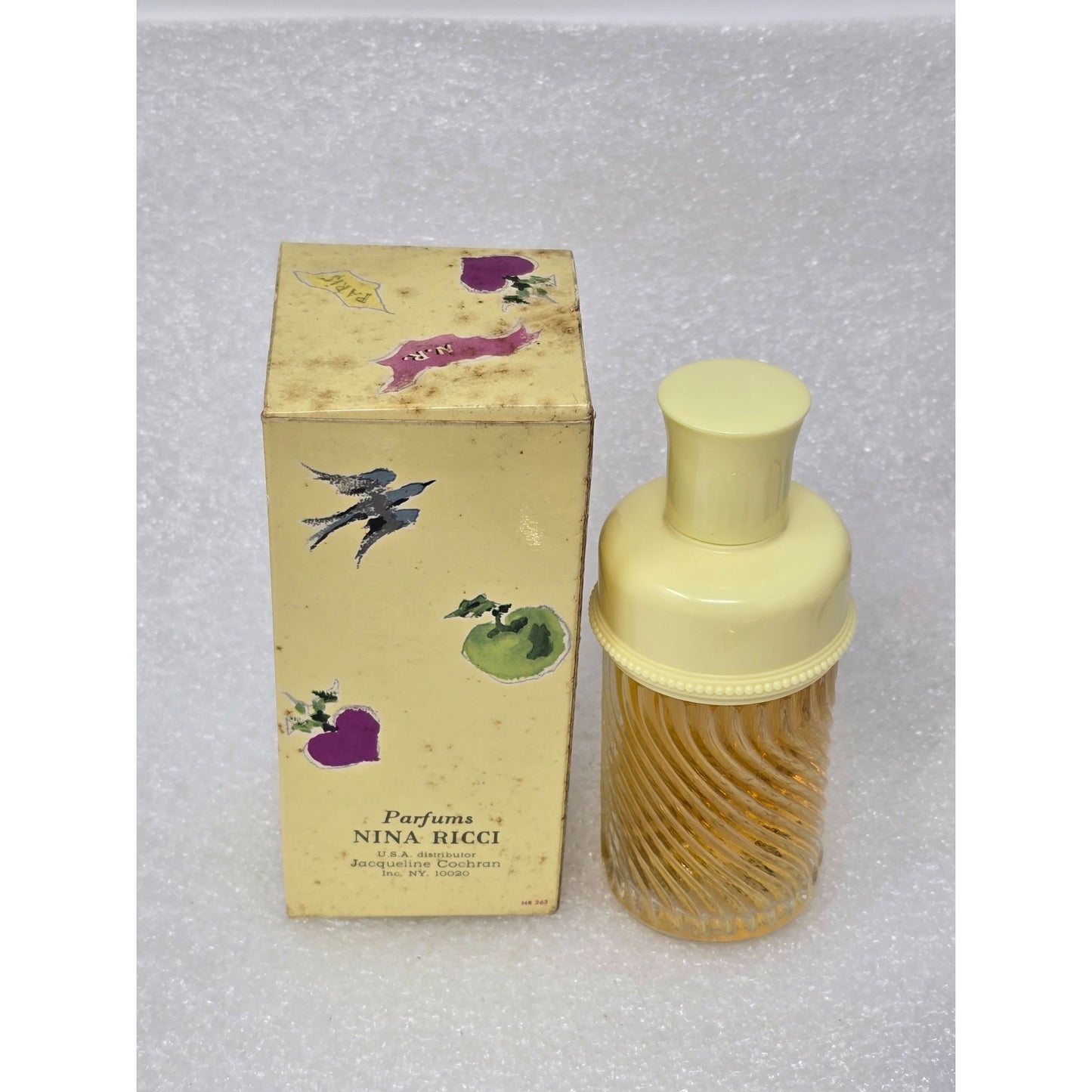 Vintage Nina Ricci L'Air Du Temps Eau De Cologne Spray 2 3/4 Oz Perfume