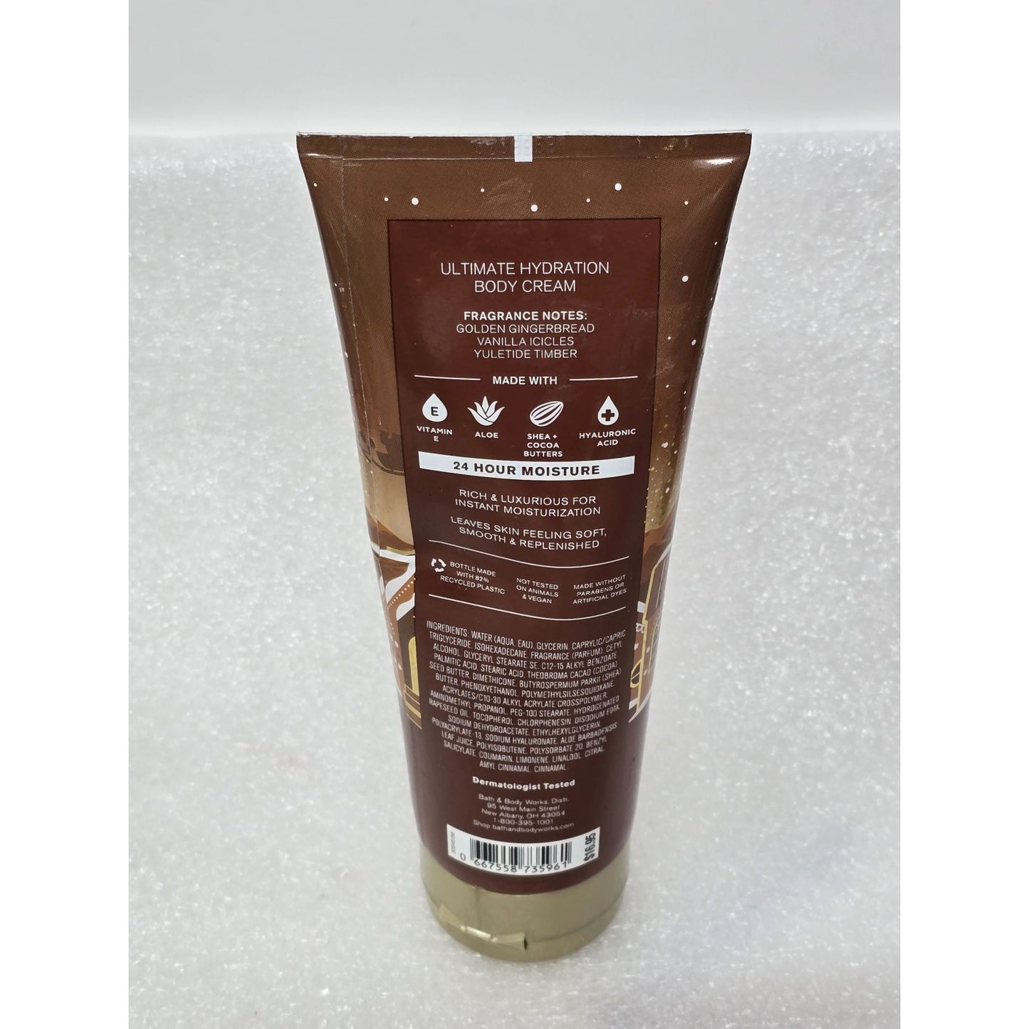 Bath & Body Works Jolly Gingerbread Village Ultimate Hydration Body Cream 8 Oz