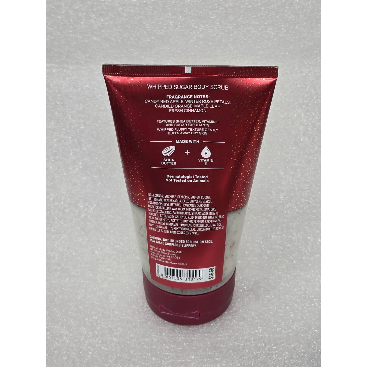 Bath & Body Works Winter Candy Apple Whipped Sugar Body Scrub 6.2 Oz