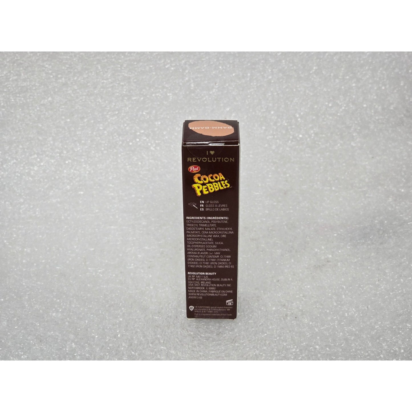 I Heart Revolution Cocoa Pebbles Lip Gloss Bamm-Bamm 0.15 Fl Oz New In Box
