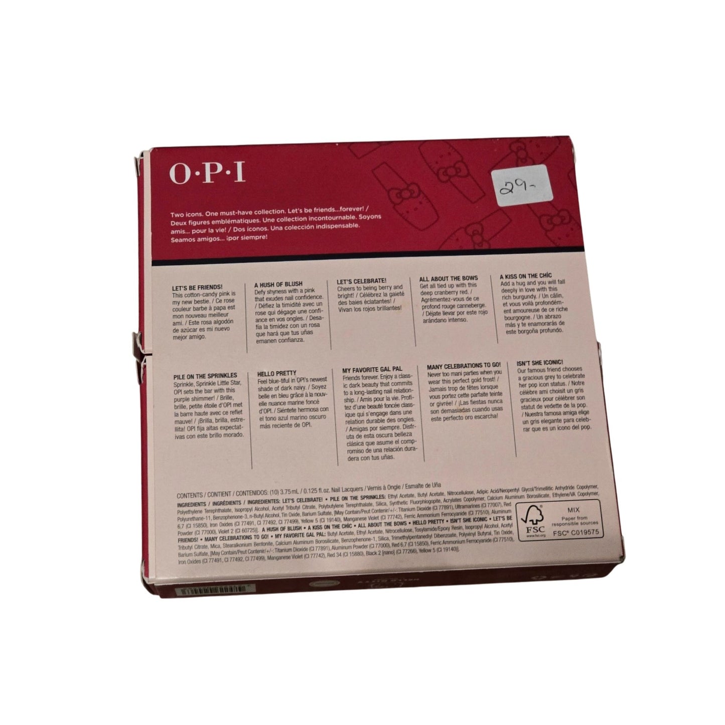 Hello Kitty OPI Nail Lacquer Polish Set