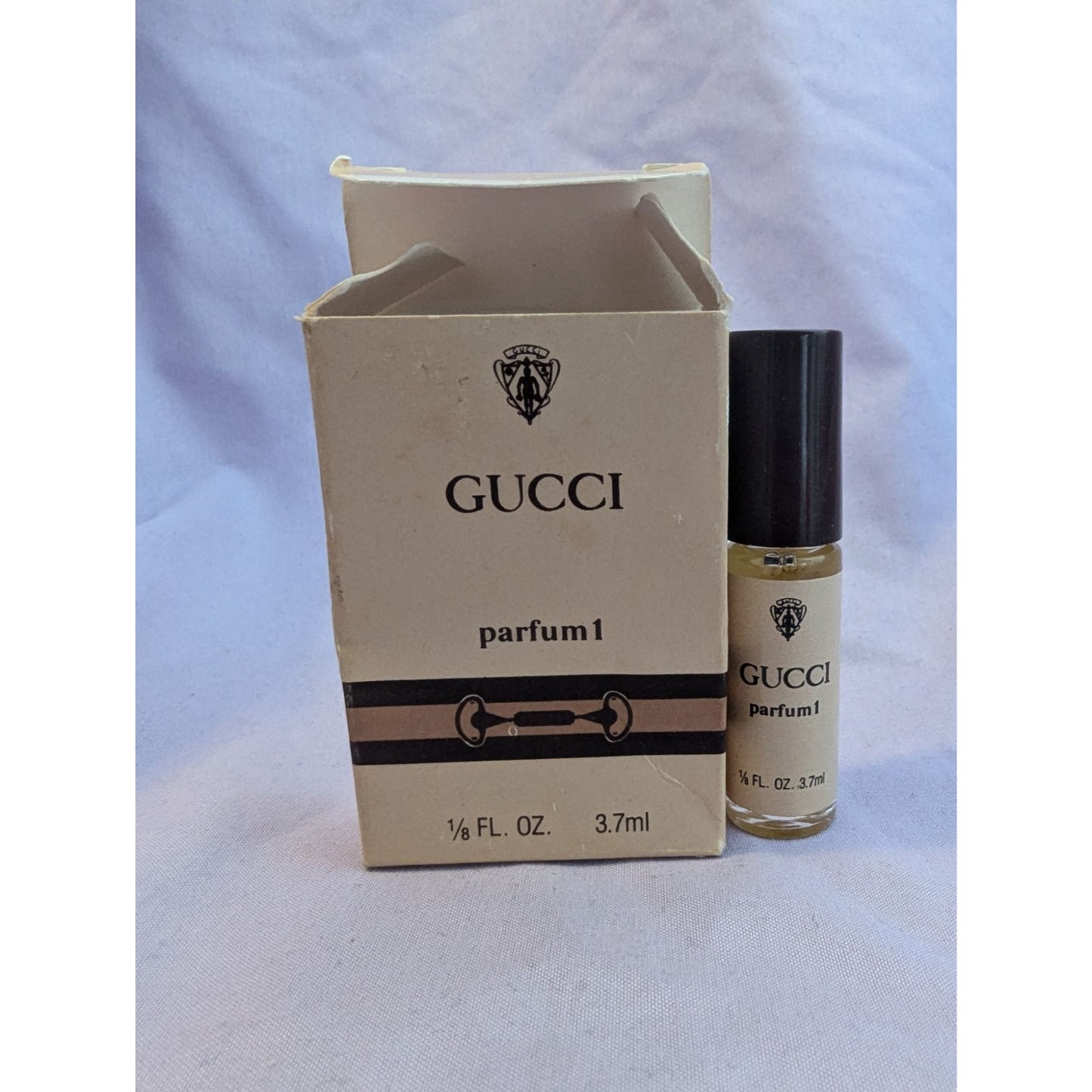 Vintage Scannon Gucci Parfum 1 Mini 1/8 Oz Perfume With Original Box