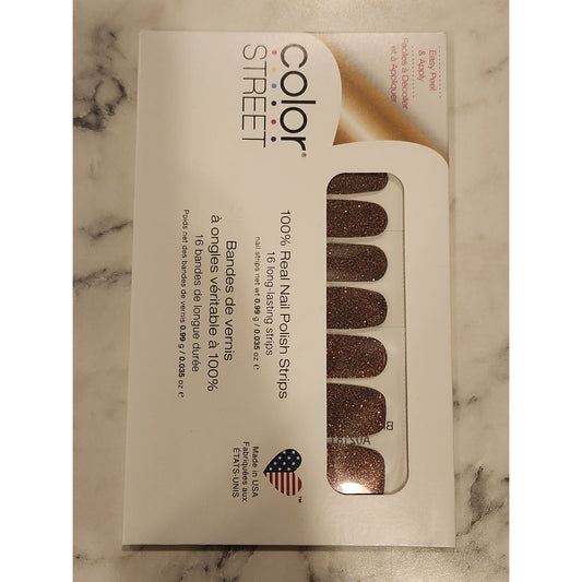 Color Street 100% Real Nail Polish Strips Brownie Points