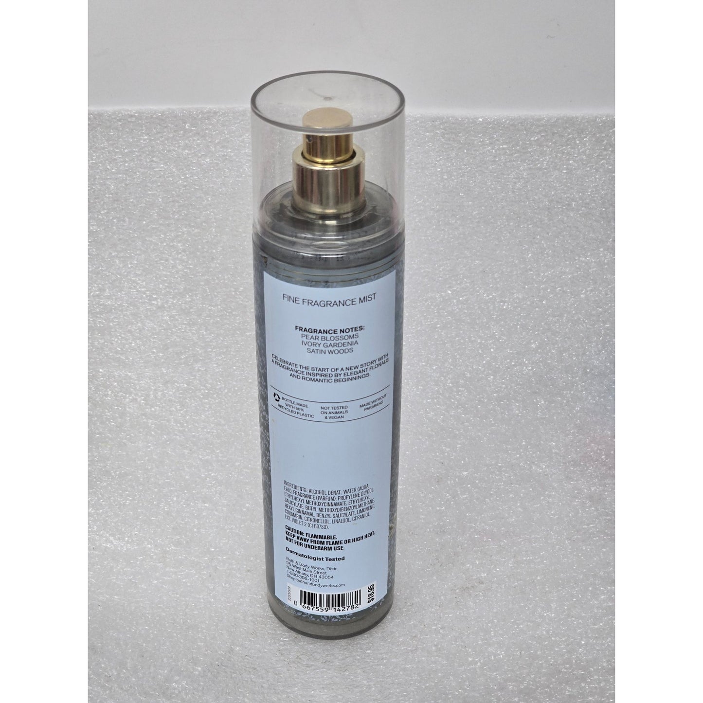 Bath & Body Works Dressed In White Fine Fragrance Mist Pear Blossom & Gardenia