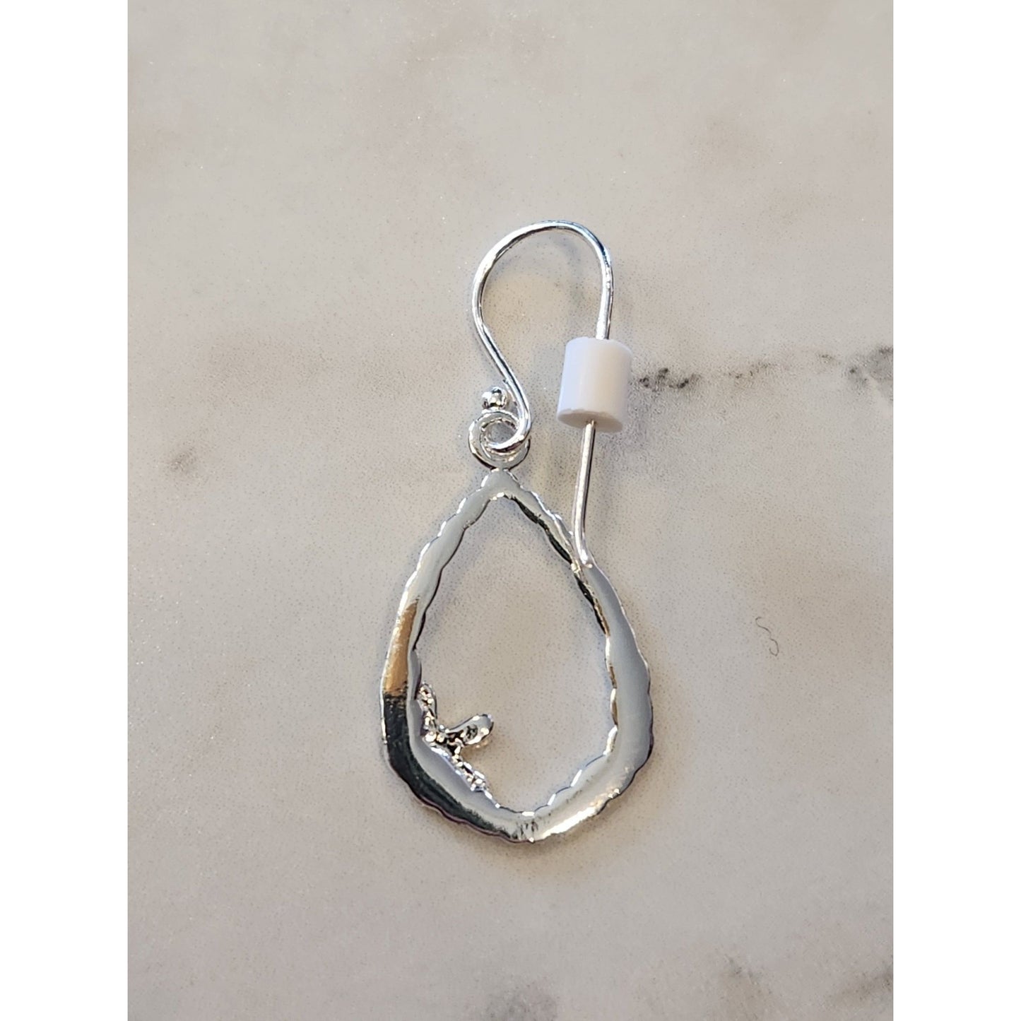 18K Gold Over Sterling Silver Teardrop Earrings With Starfish Accent