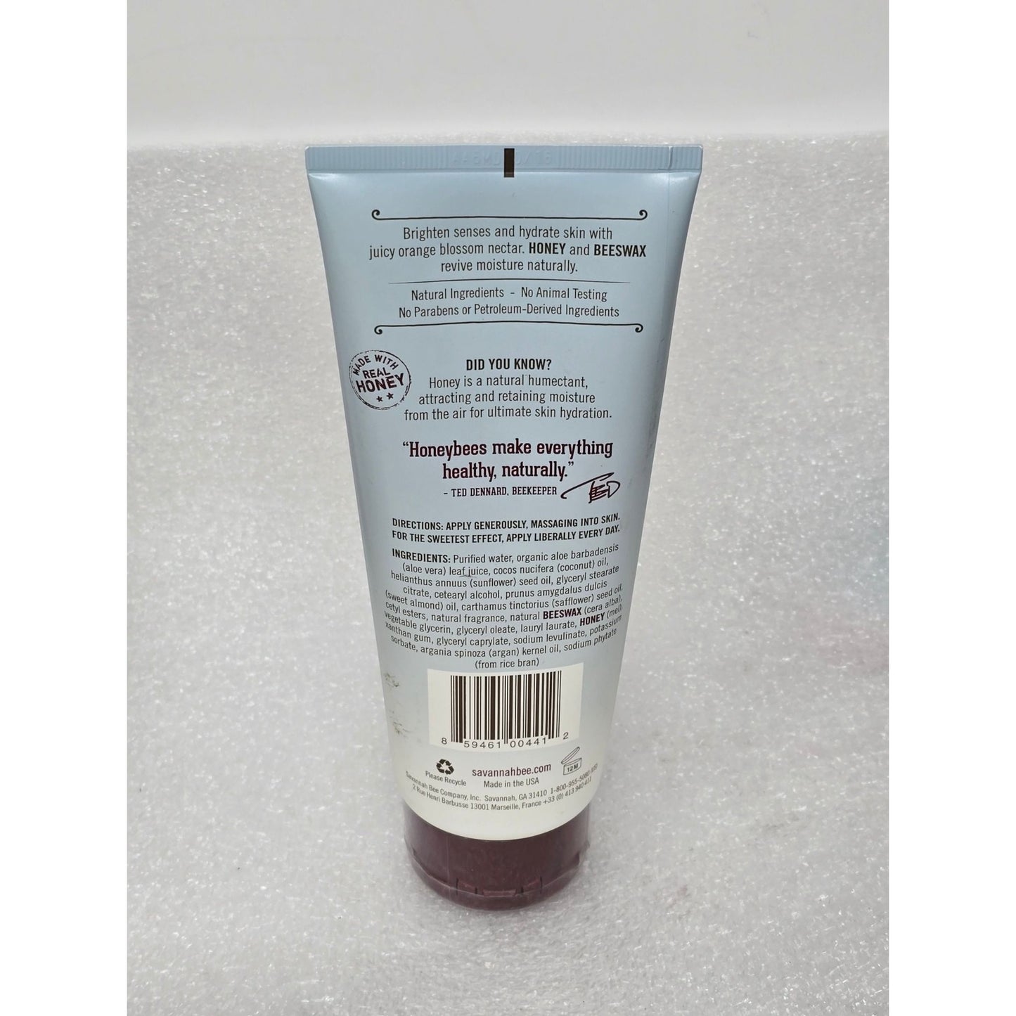 Savannah Bee Honey Body Lotion Orange Blossom Burst Of Citrus Oils 8 Fl Oz