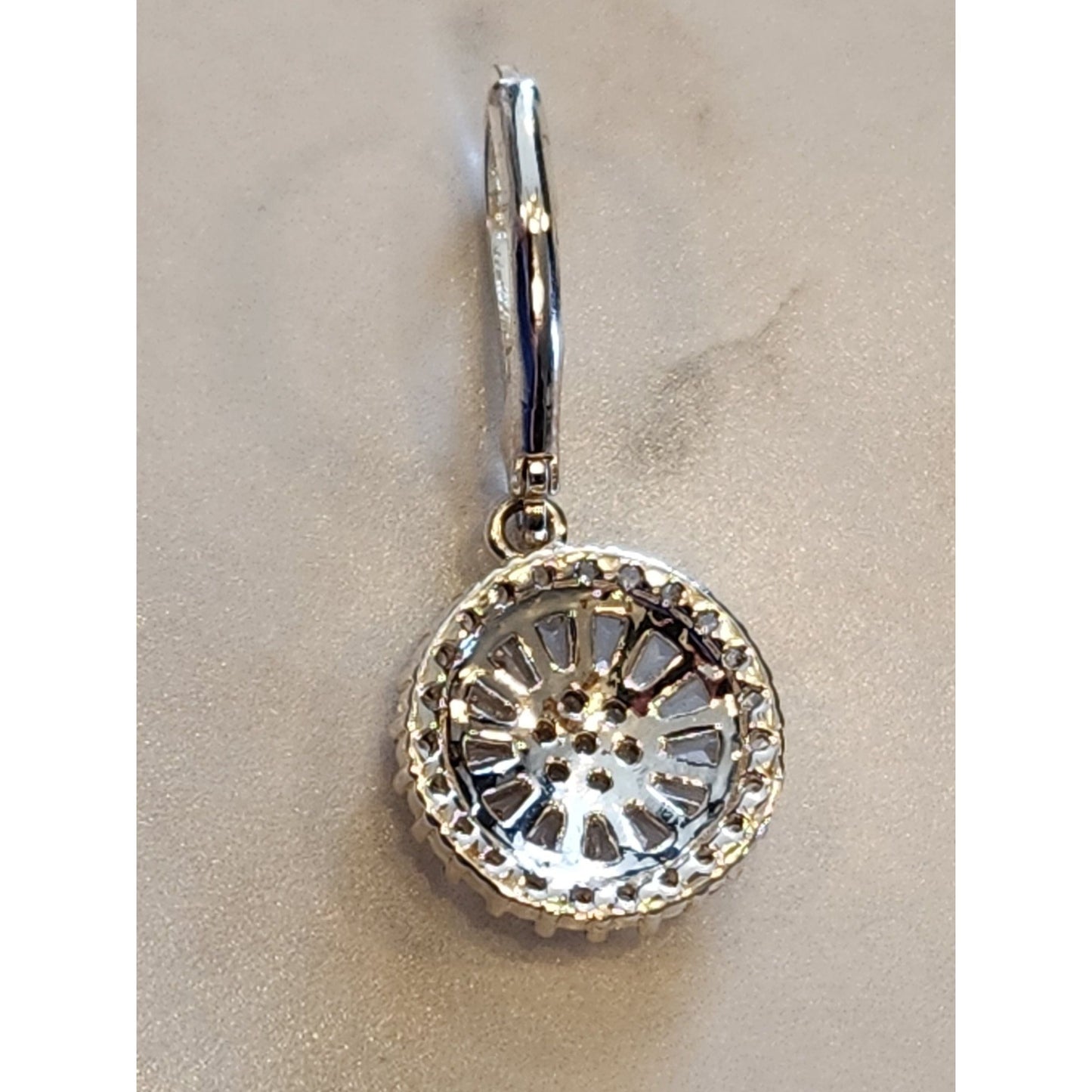 Napier Silver-Tone Leverback Earrings With Crystal Accents