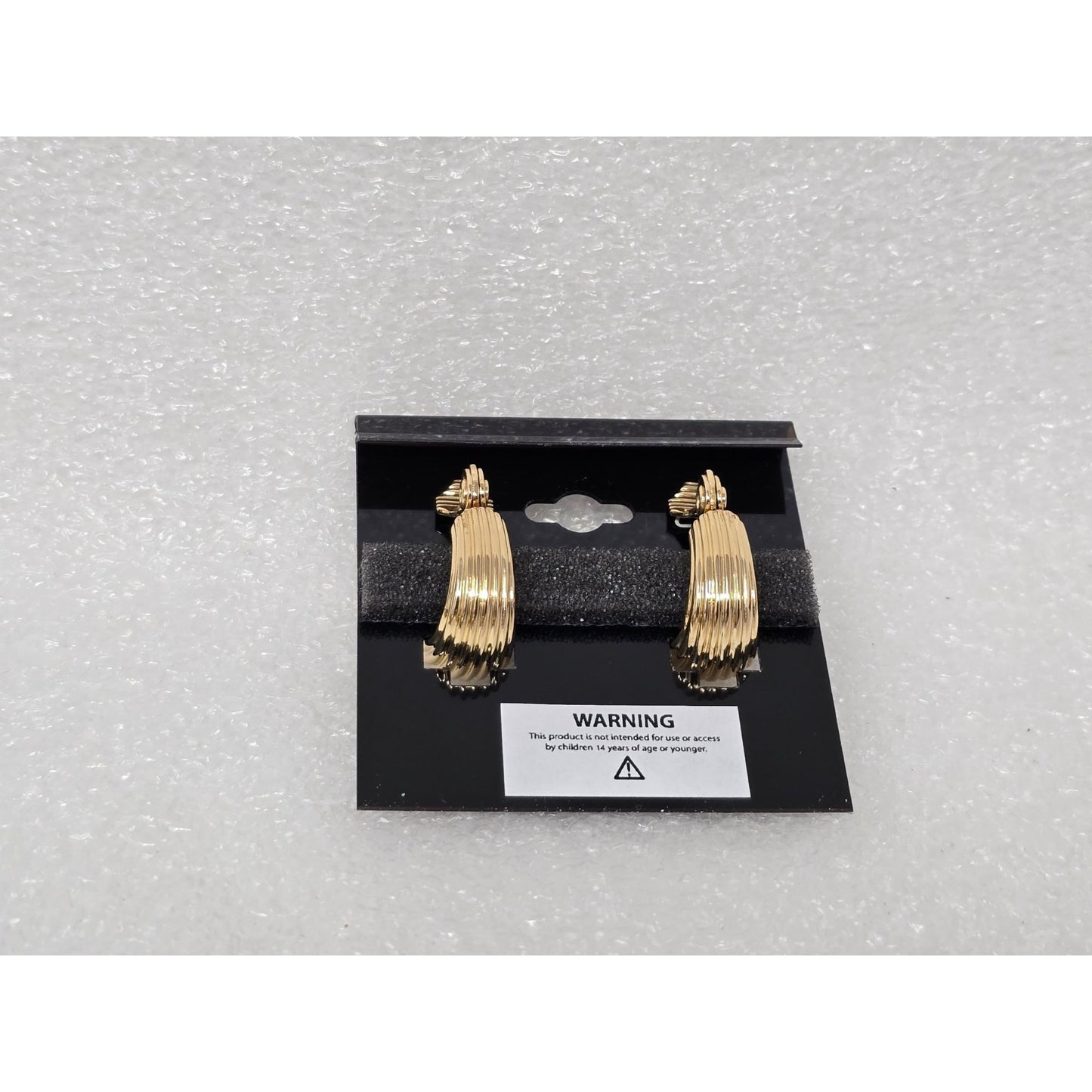 Anne Klein Gold-Tone Crystal Accent EZ Comfort Clip On Earrings