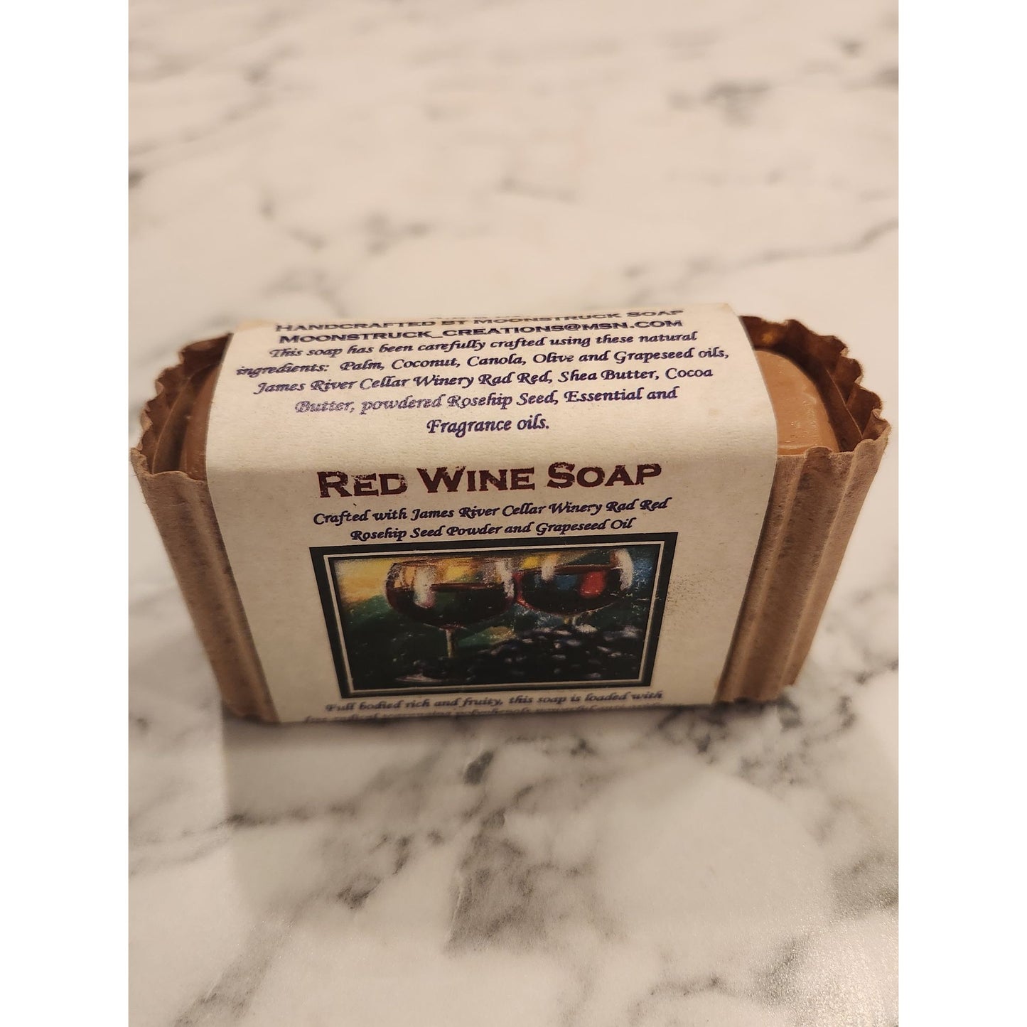 Red Wine Soap By Moonstruck Soap Handcrafted With Natural Ingredients