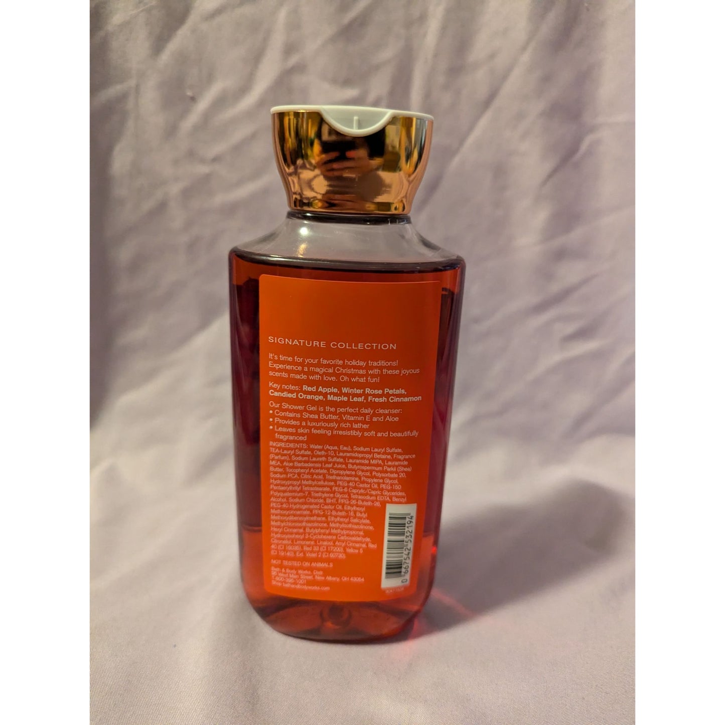 Bath & Body Works Winter Candy Apple Shower Gel 10 Oz Signature Collection