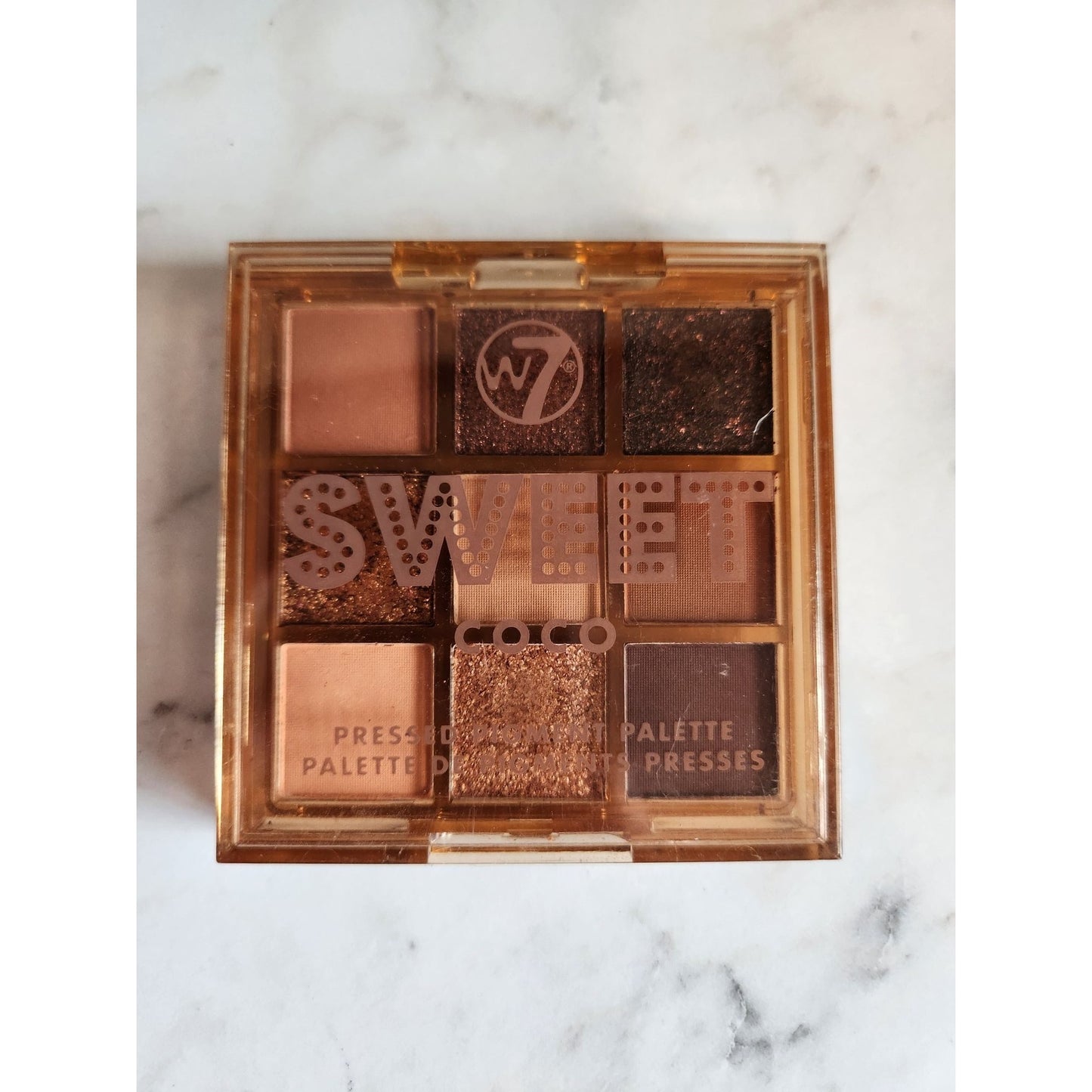W7 Sweet Coco Eyeshadow Palette With 9 Shimmery & Matte Neutral Shades