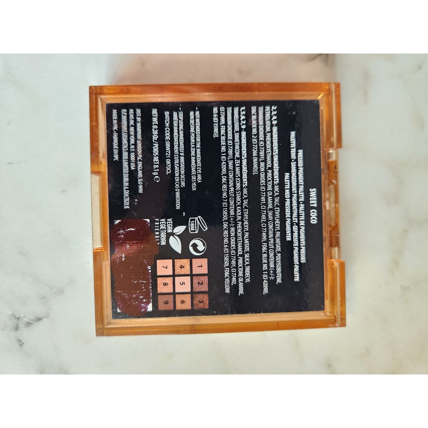 W7 Sweet Coco Eyeshadow Palette With 9 Shimmery & Matte Neutral Shades