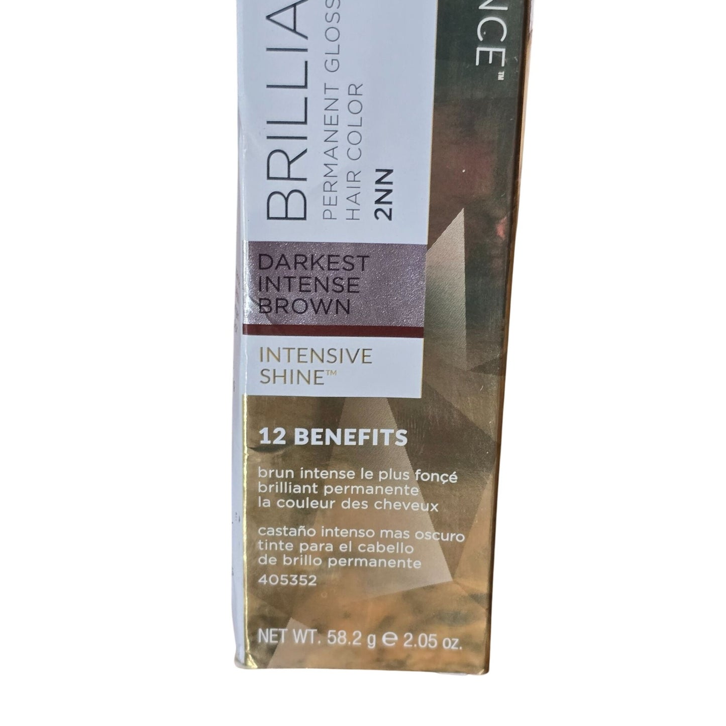 Ion Brilliant 12 Permanent Hair Color 2NN Darkest Intense Brown Gloss Intensive Shine