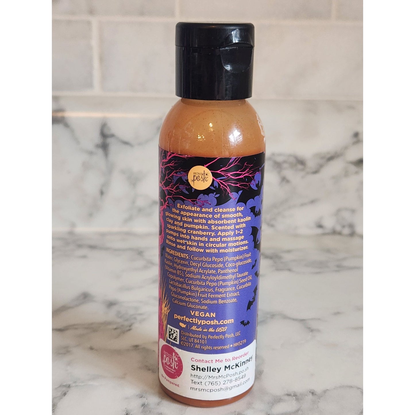 Boo Yeah Triple Pumpkin & Clay Facial Cleanser 4 Oz By Perfectly Posh