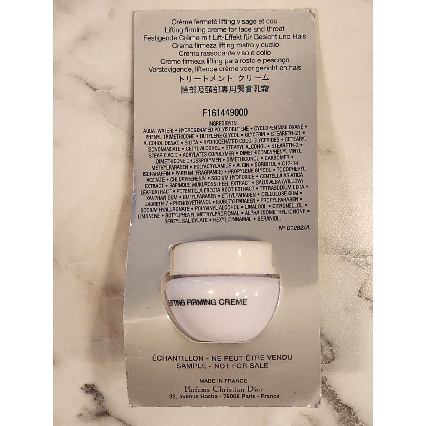 Dior Capture Sculpt 10 Lifting Firming Crème 5ml Anti-Aging Skincare Travel Size