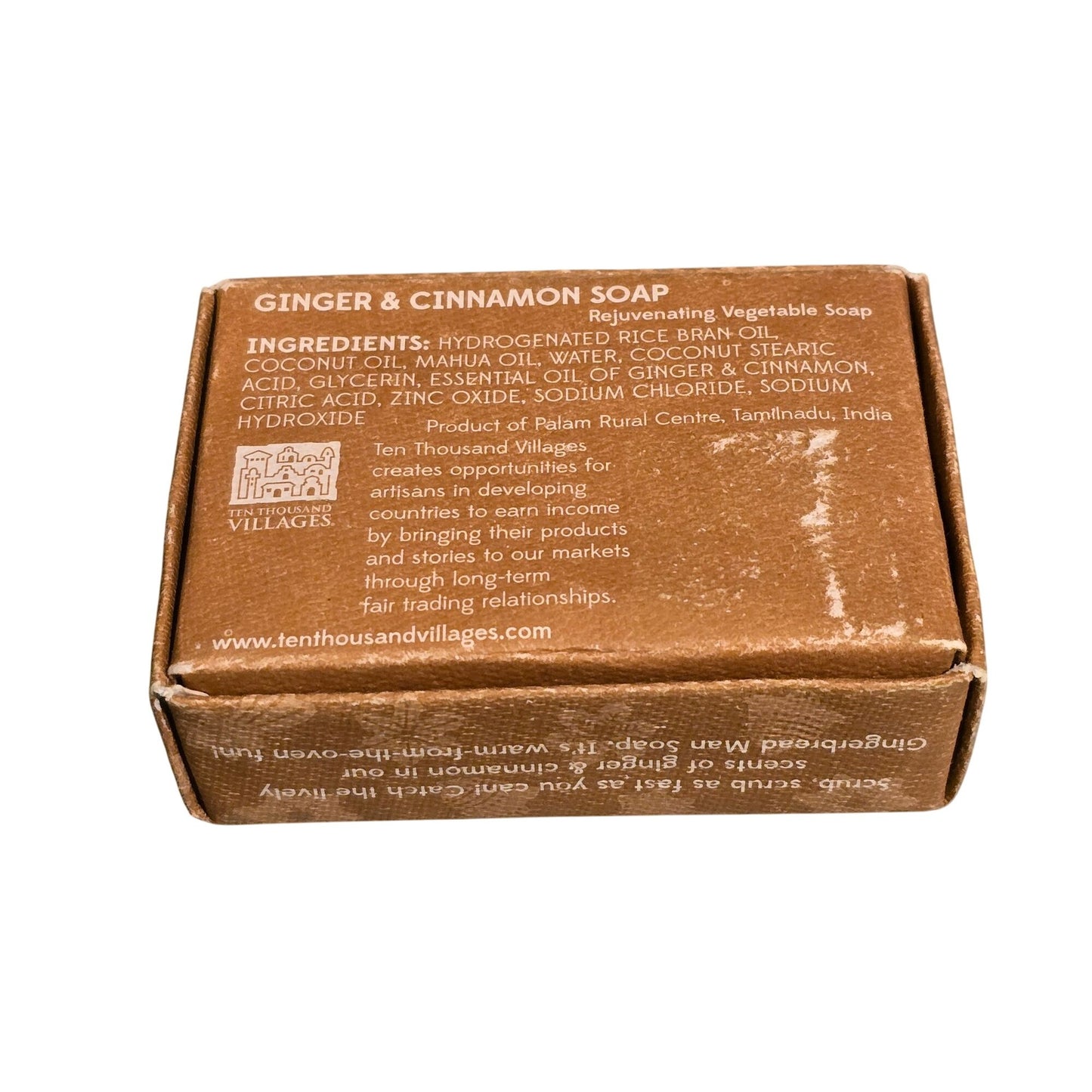 Ten Thousand Villages Gingerbread Man Rejuvenating Soap Ginger & Cinnamon