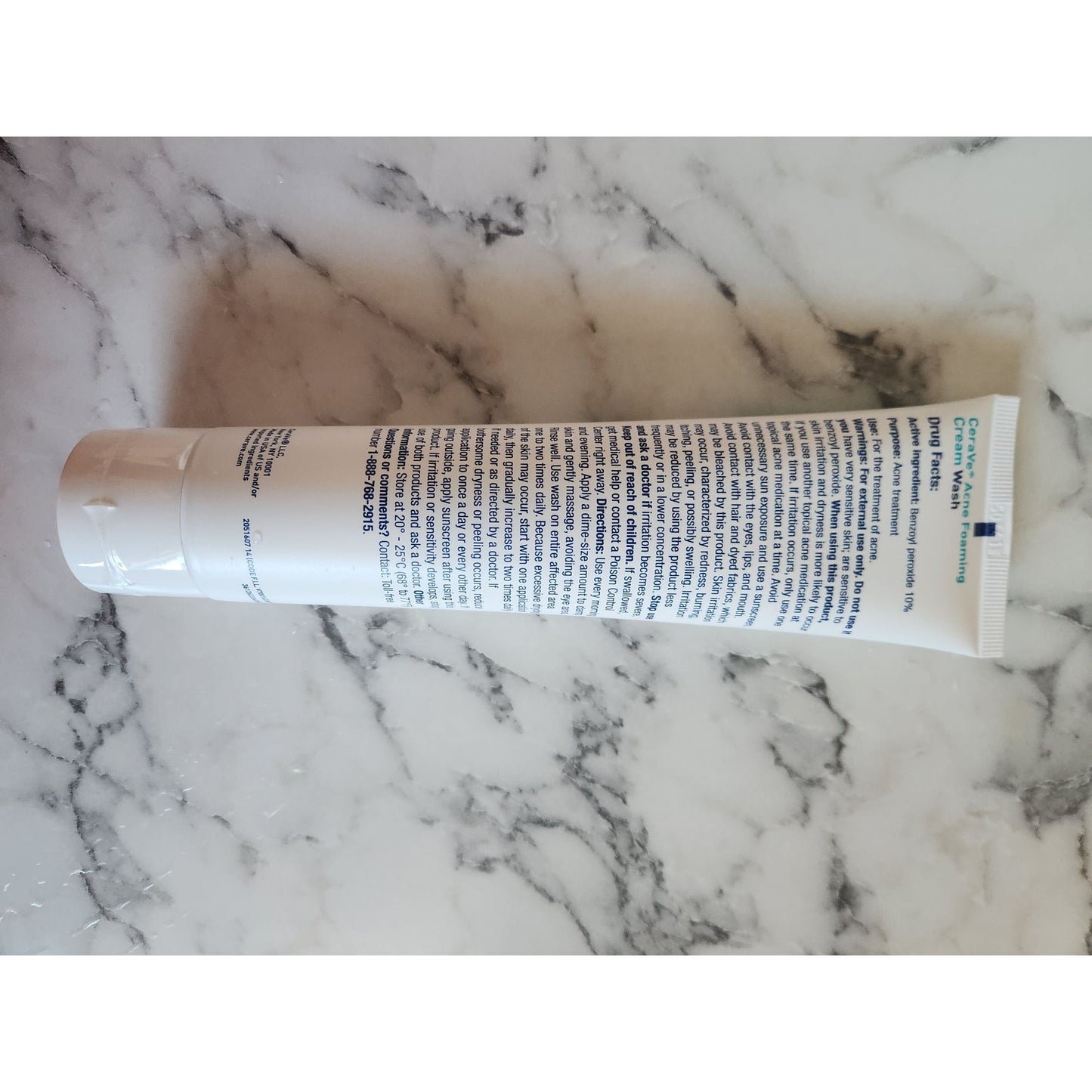 CeraVe Acne Foaming Cream Wash 10% Benzoyl Peroxide Acne Treatment 5oz