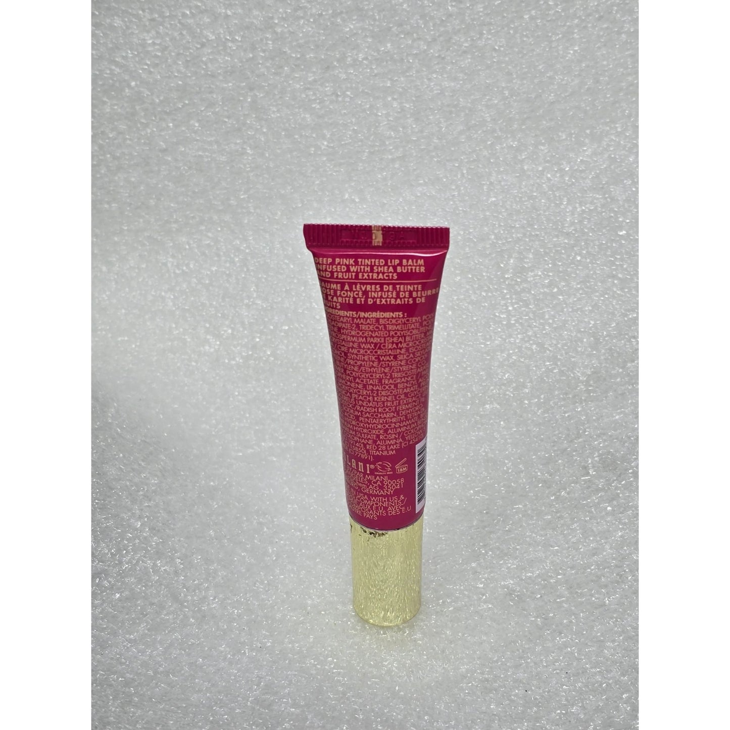 Milani Fruit Fetish Dragon Fruit Peach Lip Balm 130 Deep Pink Shea Butter