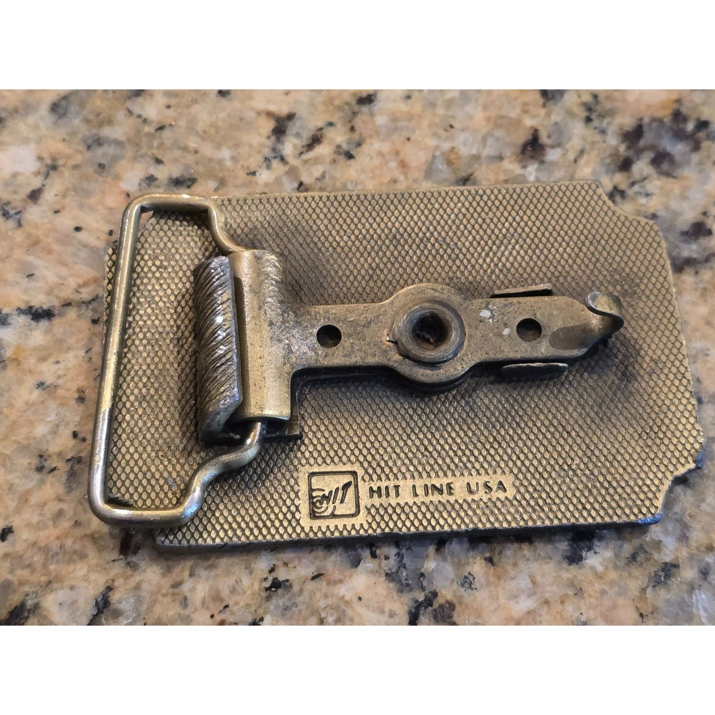 Vintage Brass Washington Construction Co. Safety Award Belt Buckle