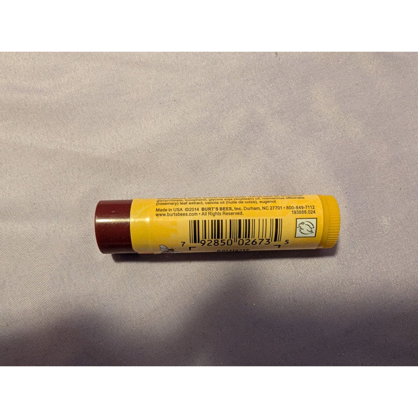 Burts Bees Wild Cherry Moisturizing Lip Balm 100% Natural