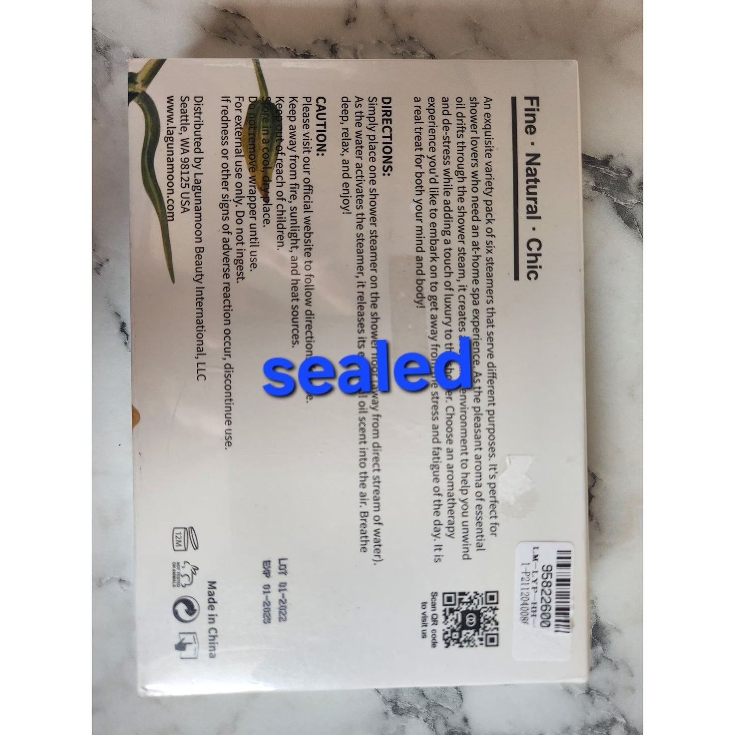 Laguna Moon Shower Steamers Gift Set 6 Pieces Essential Oils & Floral Scents