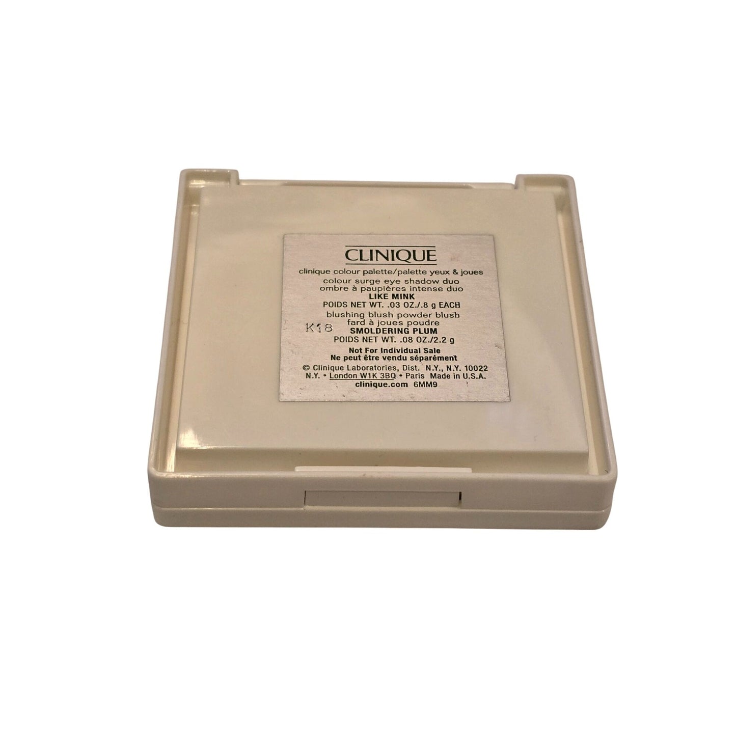 Clinique Colour Palette Smoldering Plum Blush & Like Mink Eyeshadow Compact