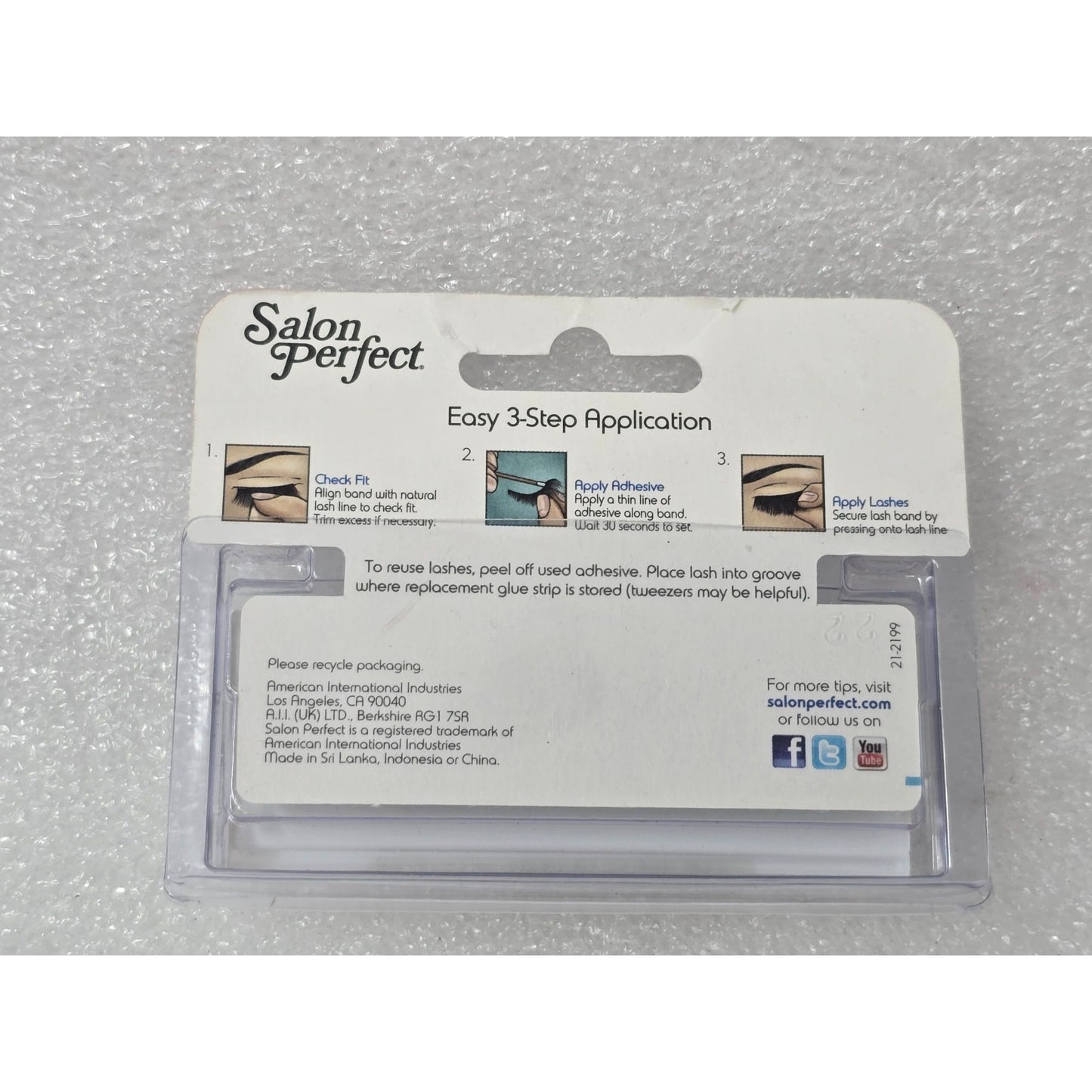 Salon Perfect Perfectly Natural False Eyelashes 110 Black