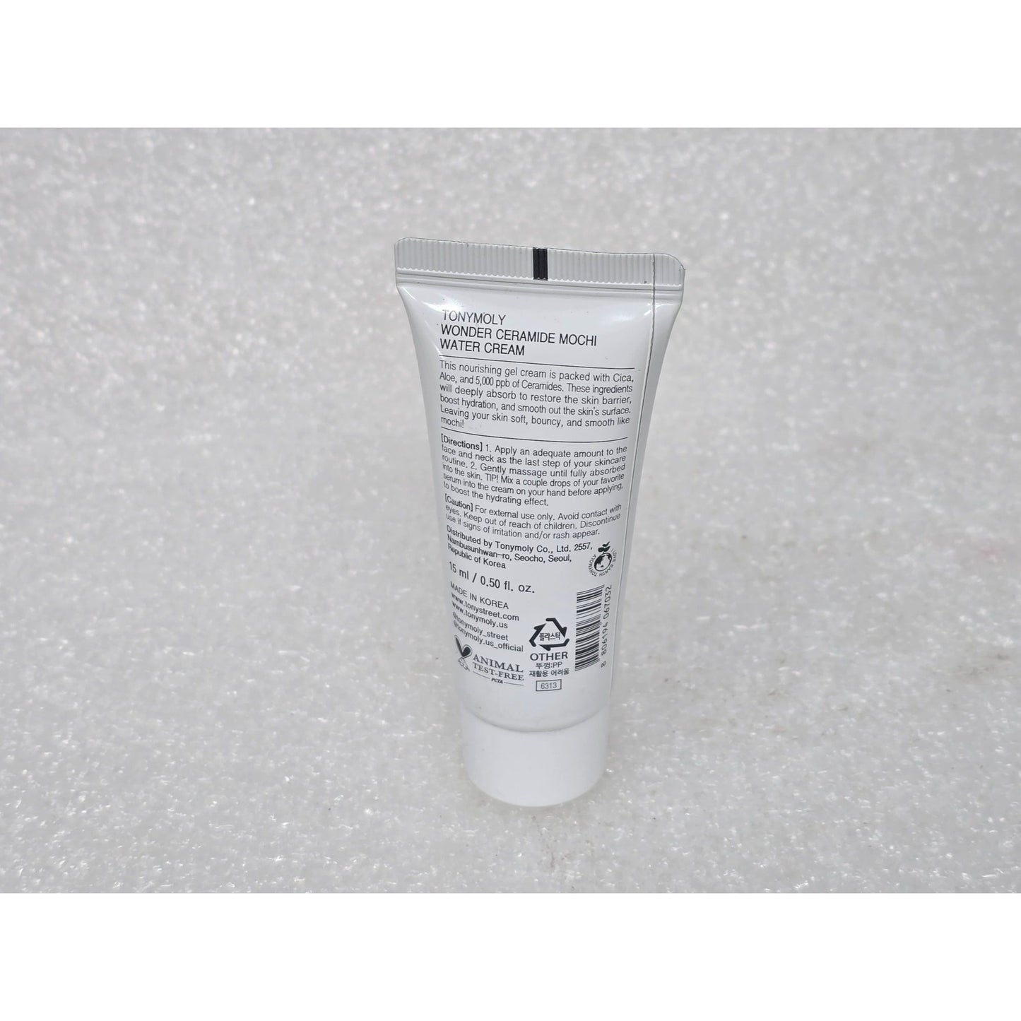 TonyMoly Wonder Ceramide Mochi Water Cream .50 Fl Oz