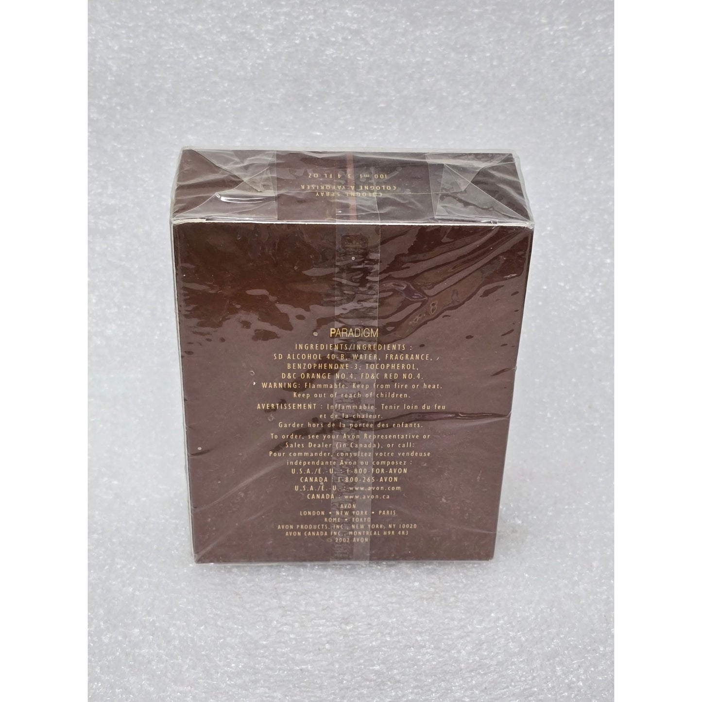 Avon Paradigm Cologne For Men Eau De Toilette Spray 100 Ml New Sealed Box