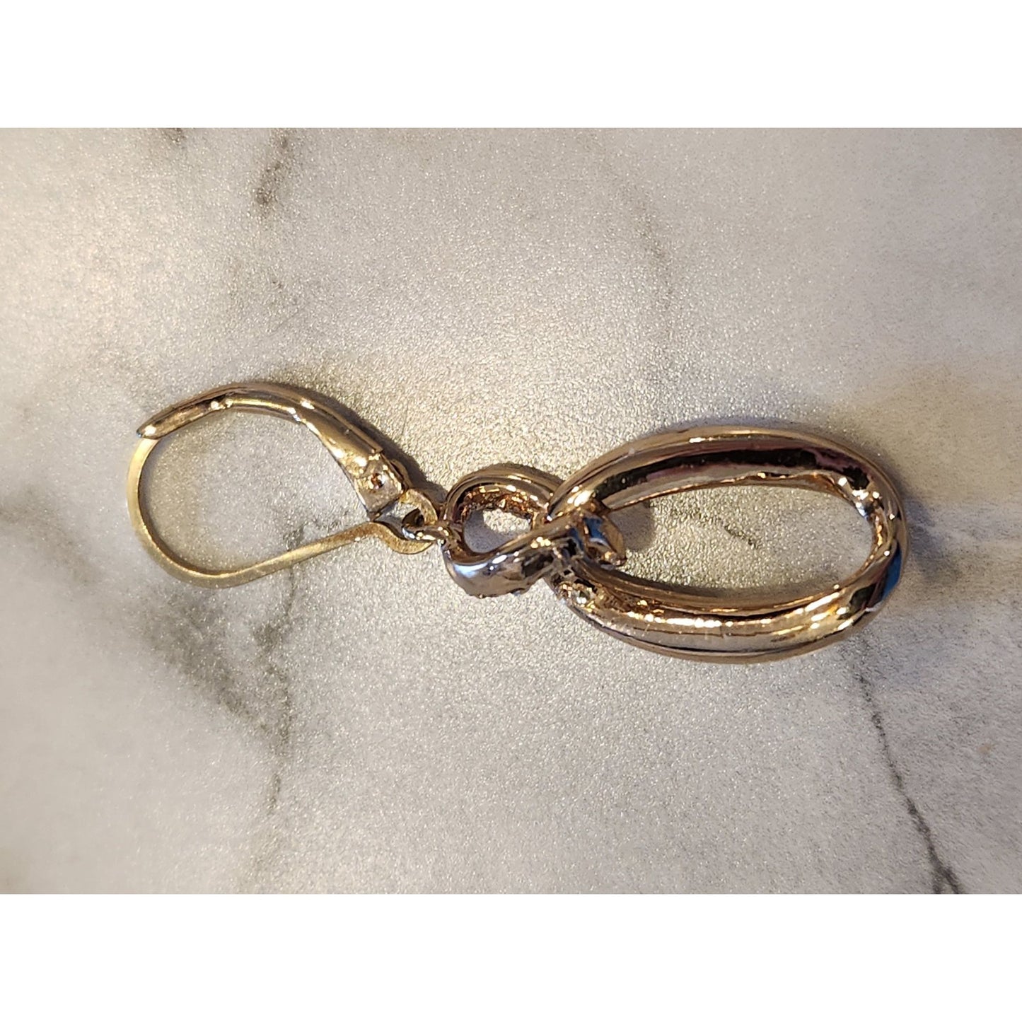 Gloria Vanderbilt Gold-Tone Double Oval Drop Earrings With Rhinestone Accents