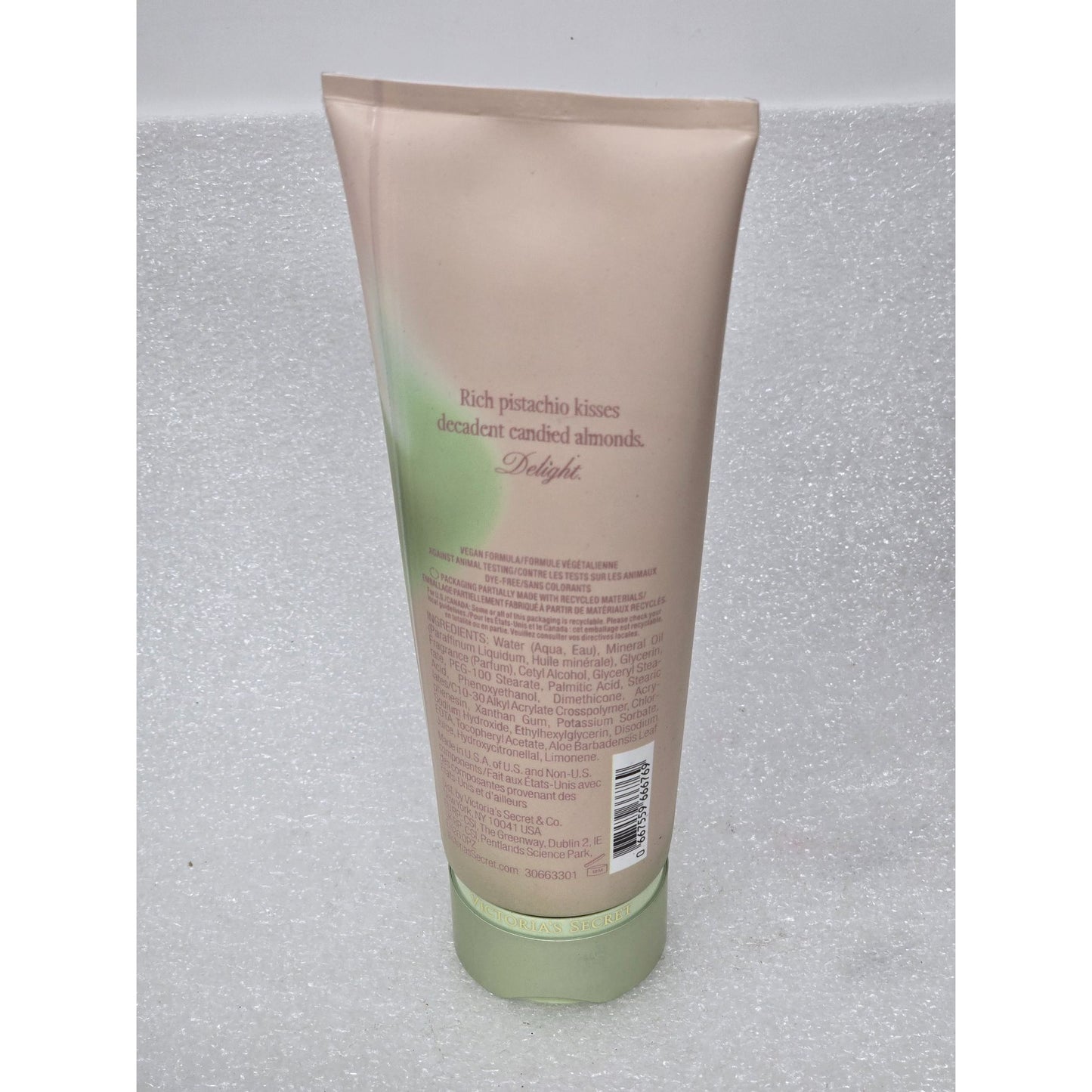 Victoria's Secret Pistachio Crème Fragrance Lotion Rich Vanilla Glaze Solar Musk