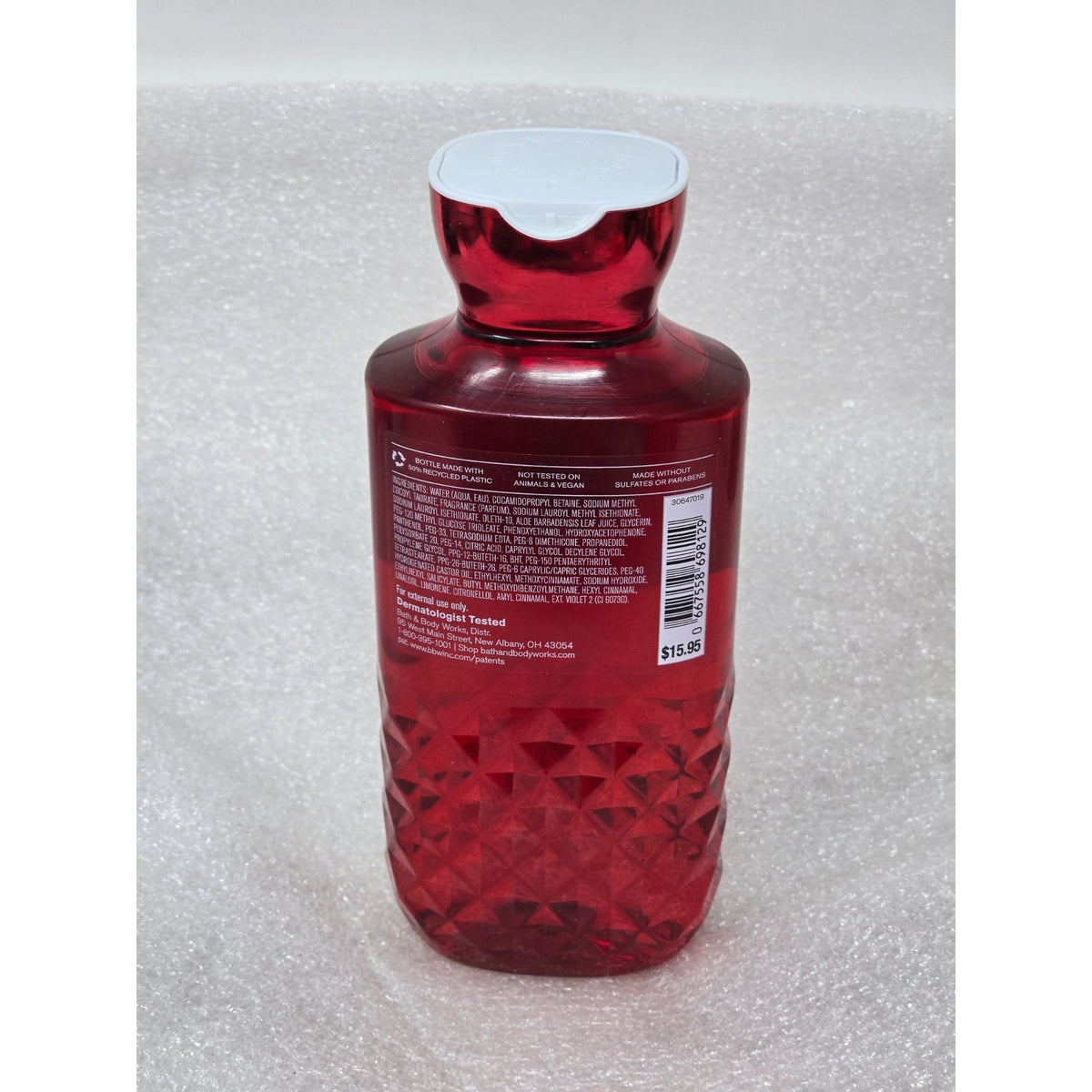 Bath & Body Works Winter Candy Apple Body Wash 10 oz With Pro-Vitamin B5 & Aloe
