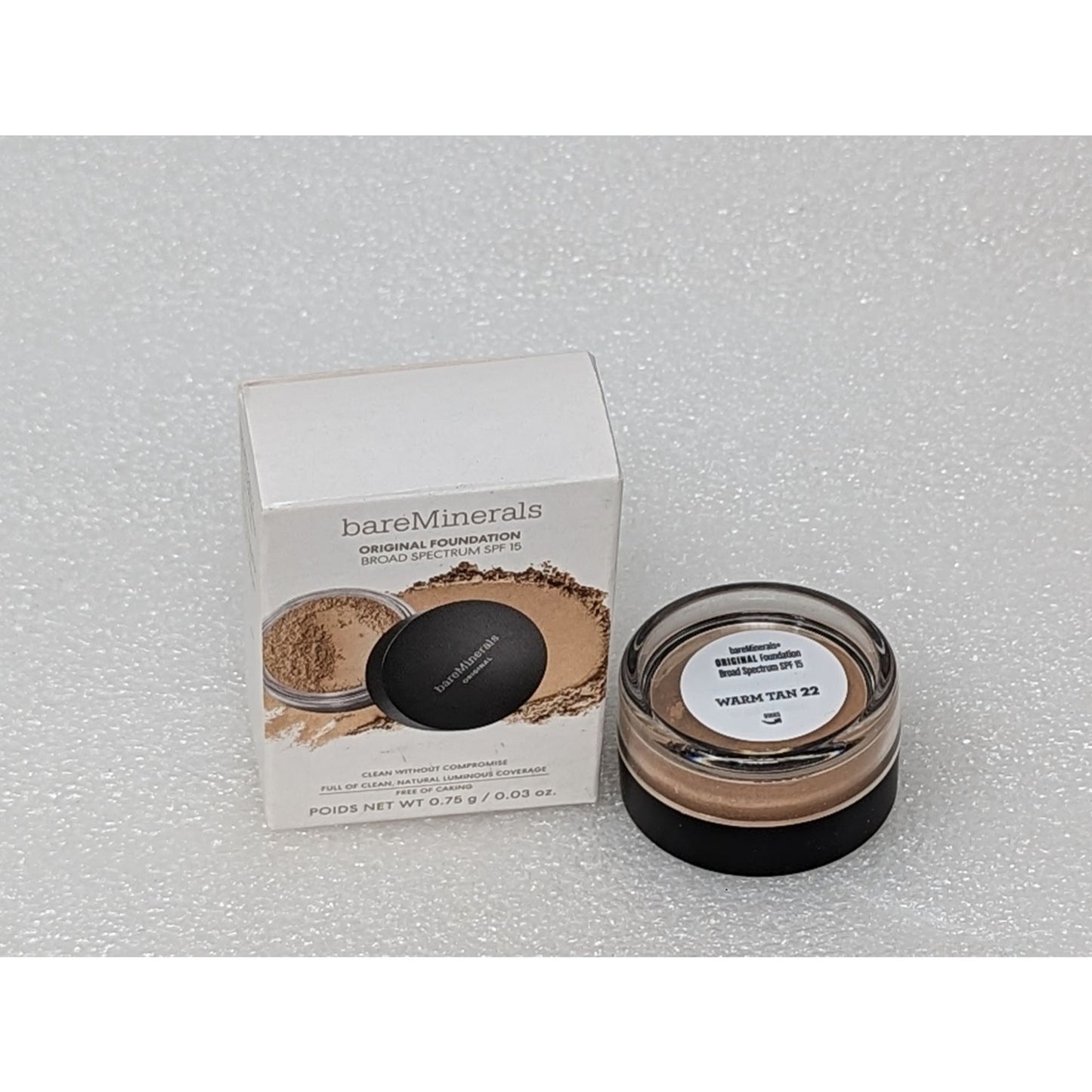 BareMinerals Original Foundation Warm Tan 22 Travel Size .03 oz