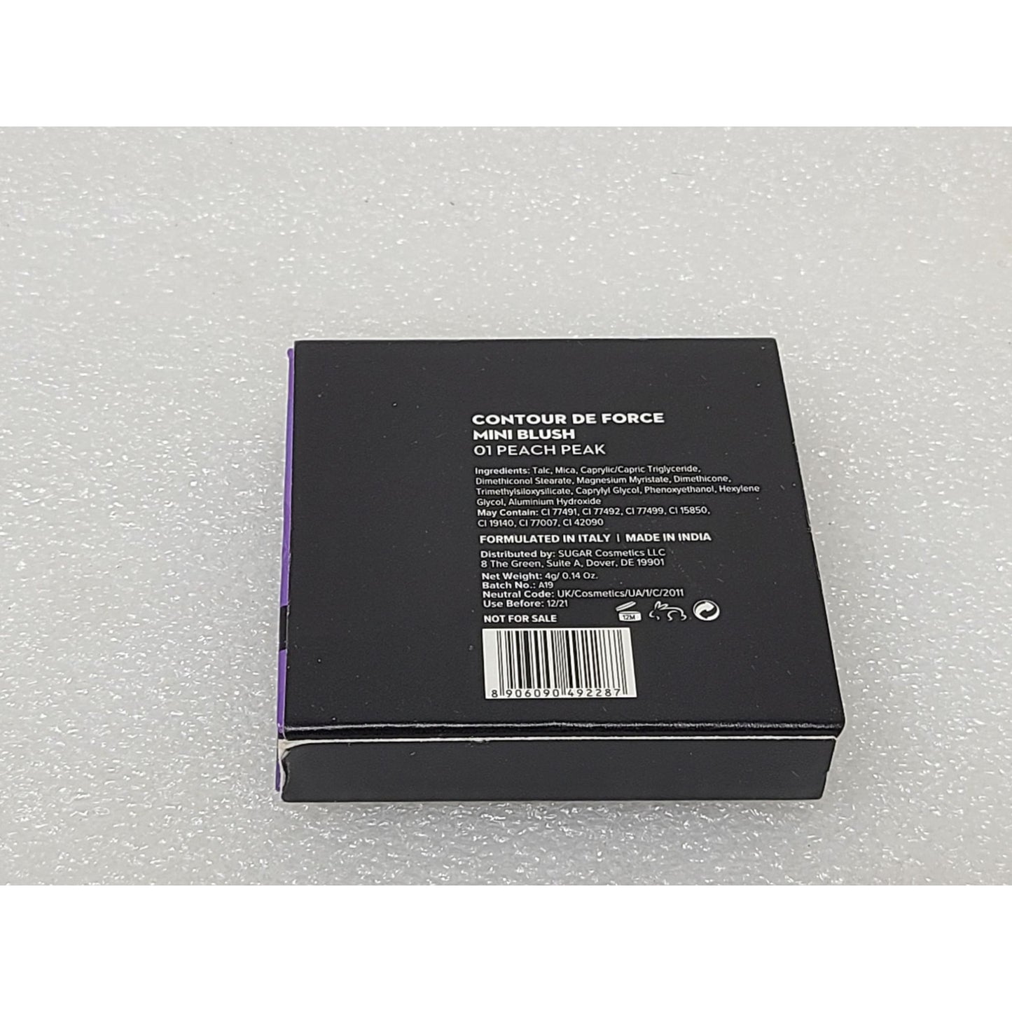 Sugar Cosmetics Contour De Force Mini Blush 01 Peach Peak