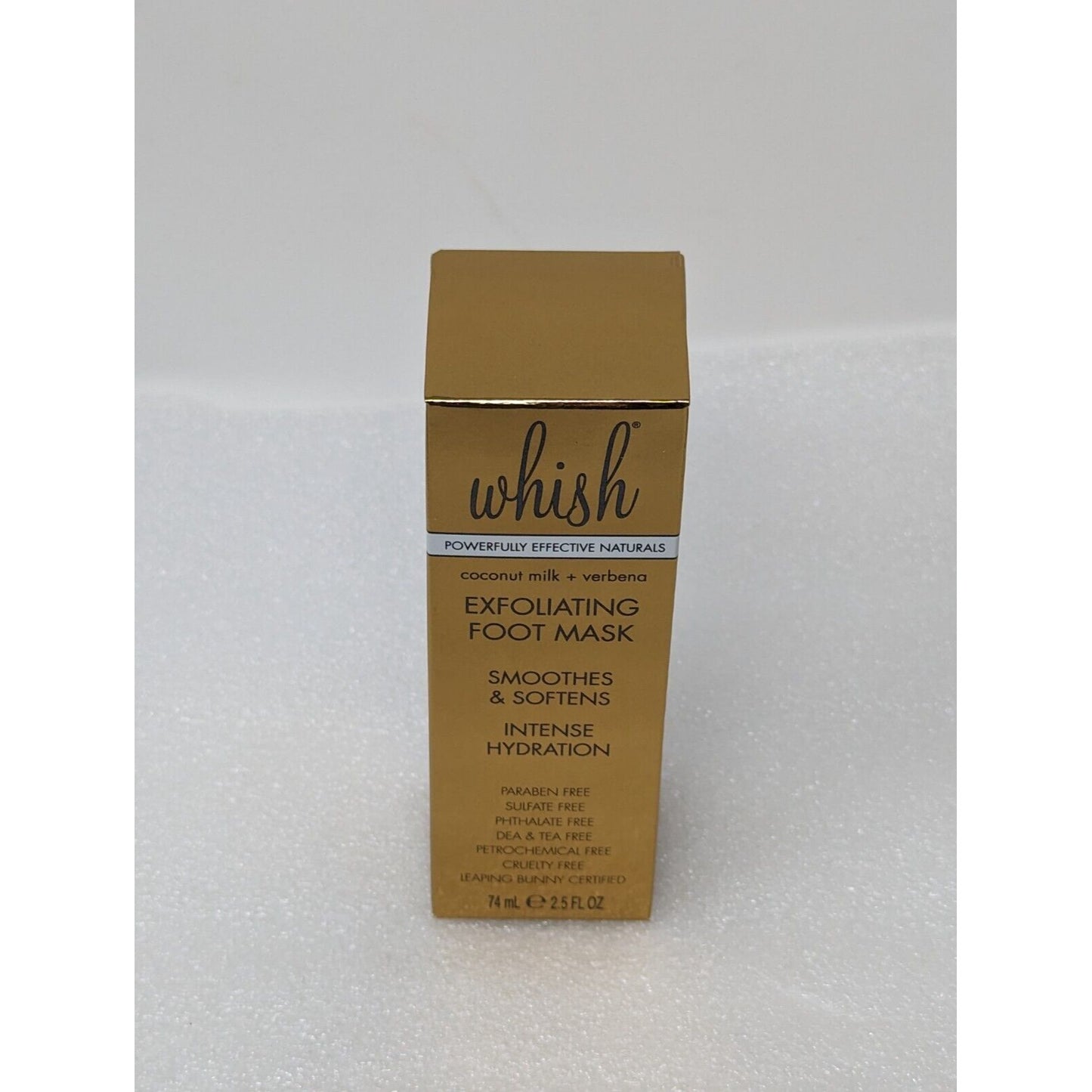 Whish Coconut Milk + Verbena Exfoliating Foot Mask 2.5 oz / 74 ml