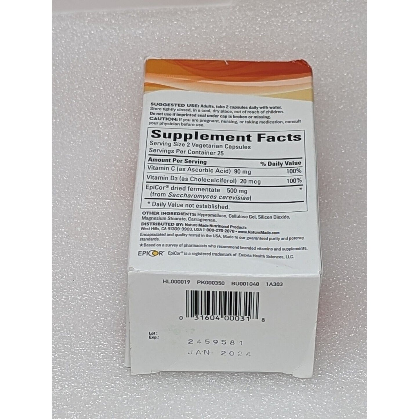 Nature Made Wellblends Immune & Respiratory 50 Capsules Exp 1/24