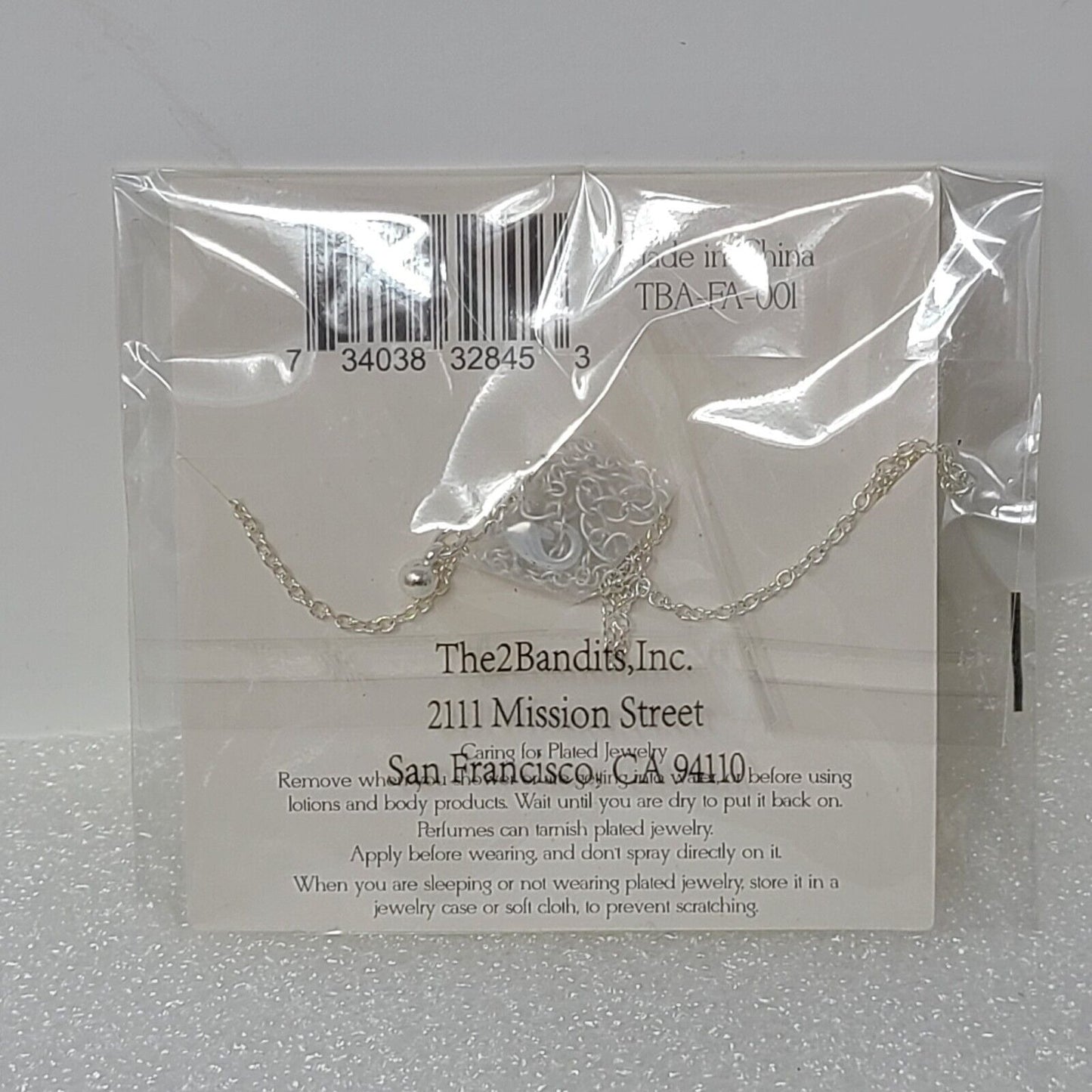The 2Bandits Silver Plated Athens Iridescent Bar Pendant Necklace