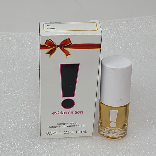 Exclamation by Coty Mini Cologne Spray Perfume .375 Oz for Women