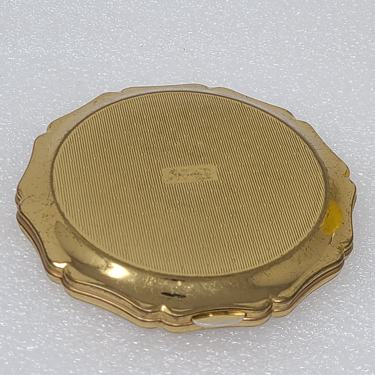 Vintage Stratton Powder Makeup Mirror Compact Peacock Art Deco