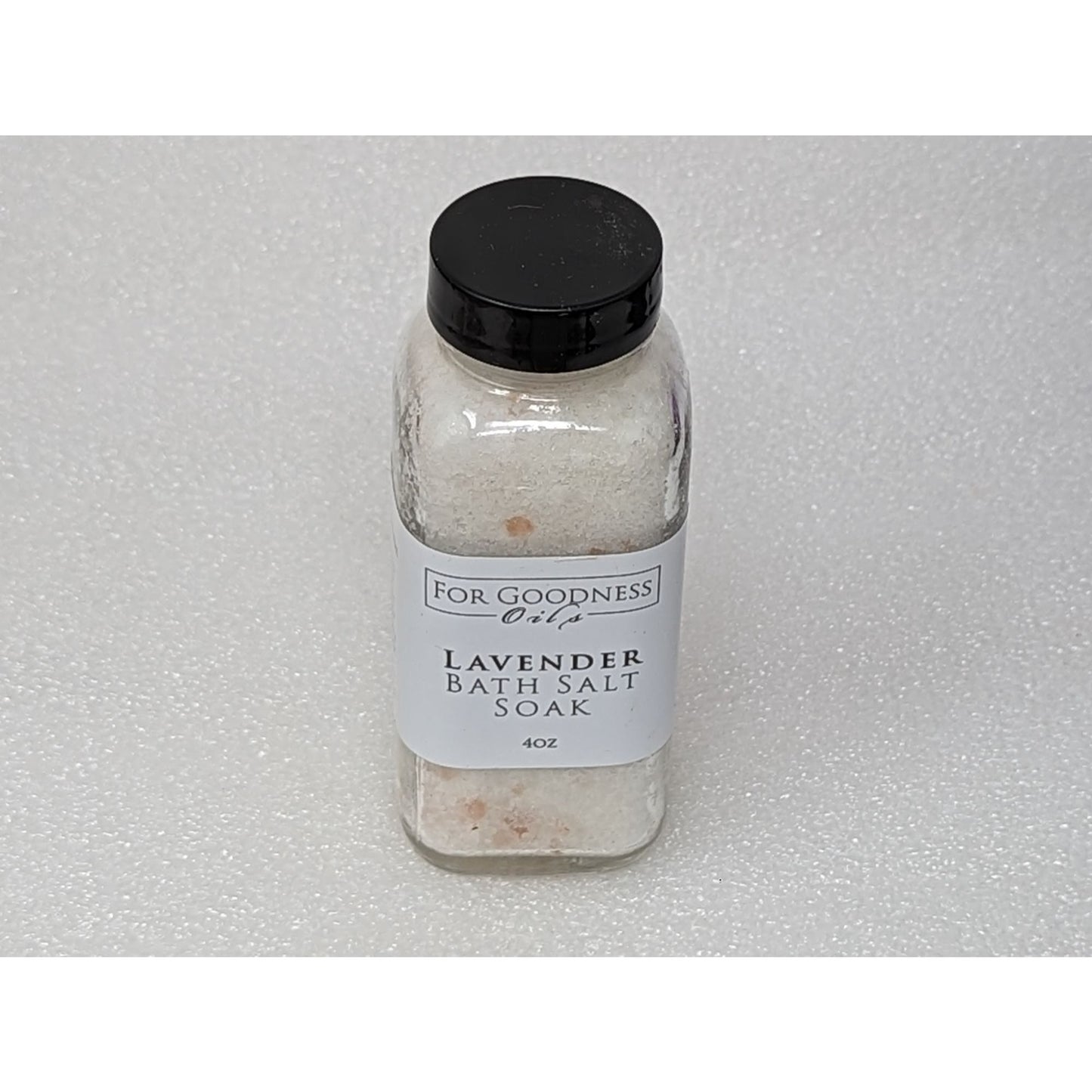 For Goodness Oils Lavender Bath Salt Soak 4 oz
