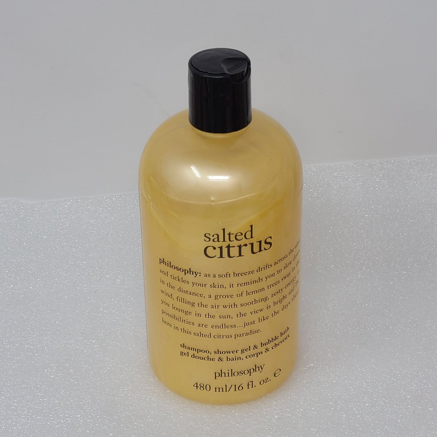 Philosophy Salted Citrus Shampoo Shower Gel & Bubble Bath 16 oz