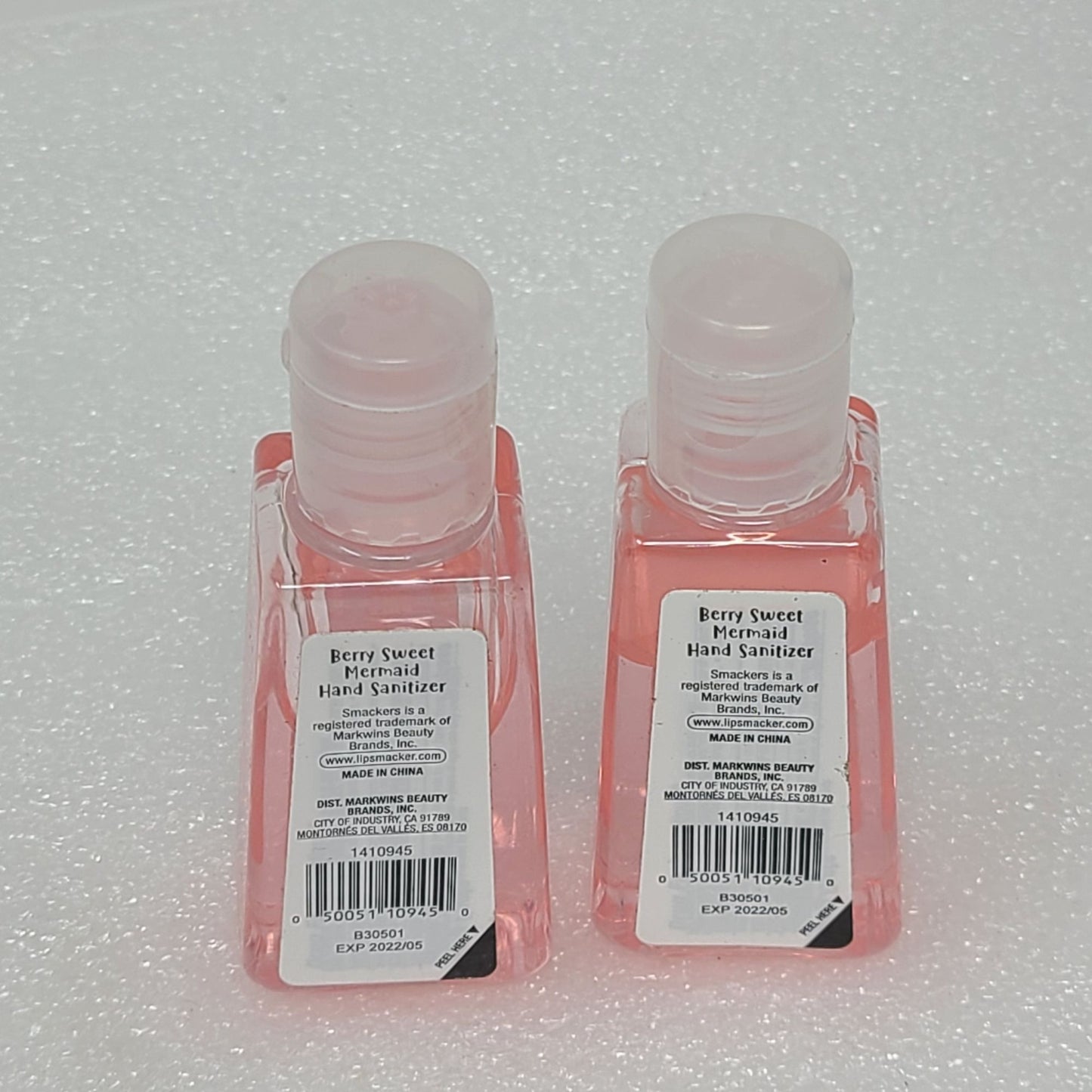Smackers Purifying Pals Hand Sanitizer Berry Sweet Mermaid Lot of 2