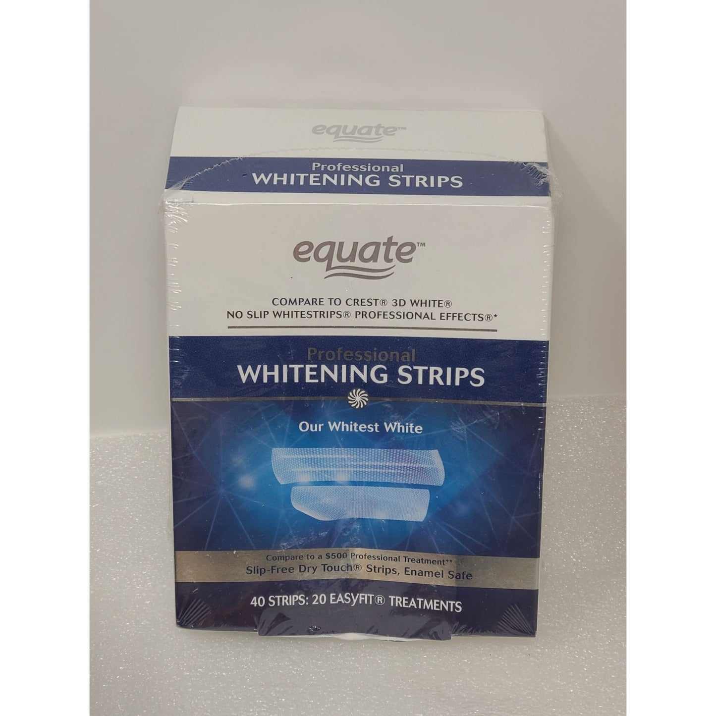 Equate Professional Whitening Strips 40 Strips Whitest White