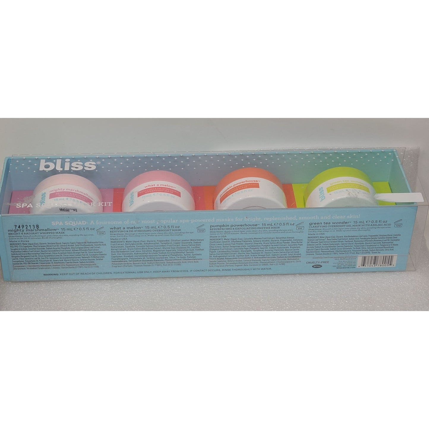 Bliss Spa Squad Mask Kit