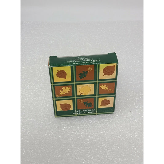 Vintage Avon Autumn Green Leaf Shape Soap 1 oz