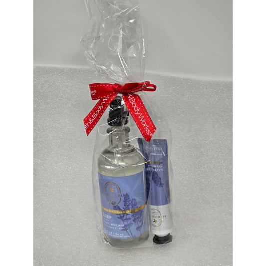 Bath & Body Works Lavender Vanilla Aromatherapy Sleep Gift Set Mist & Hand Cream